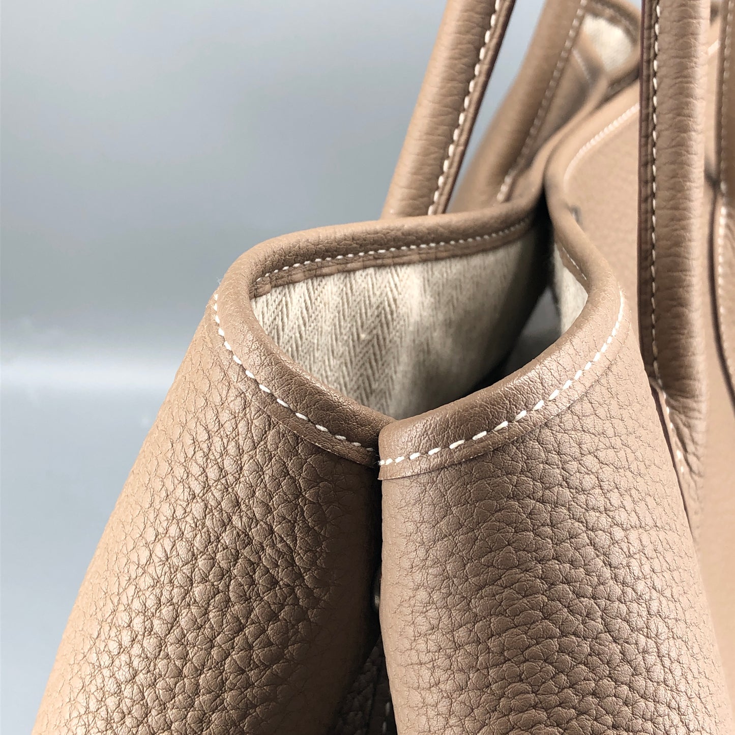 Hermes 2017 Taupe Garden Party 36 Tote Bag