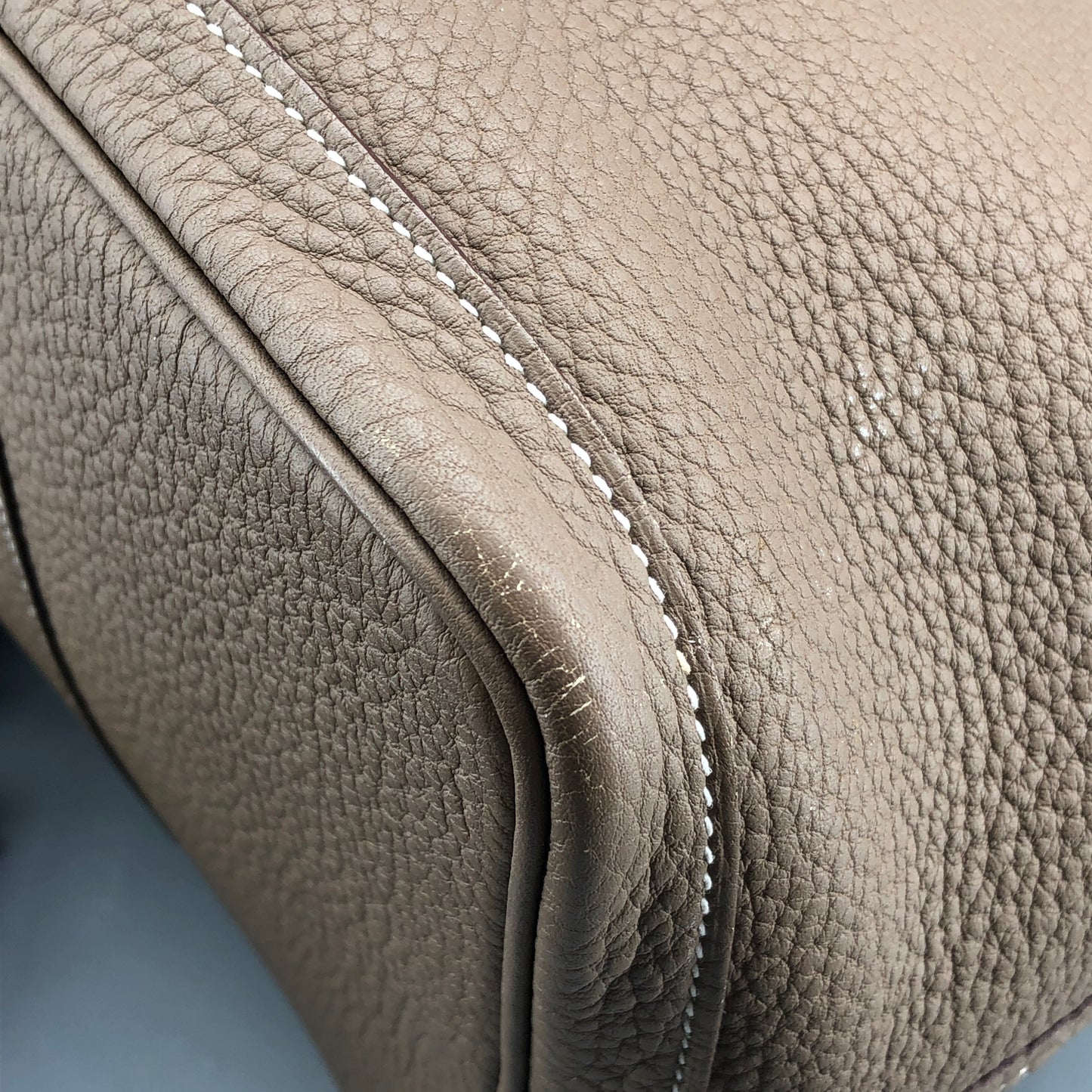 Hermes 2017 Taupe Garden Party 36 Tote Bag
