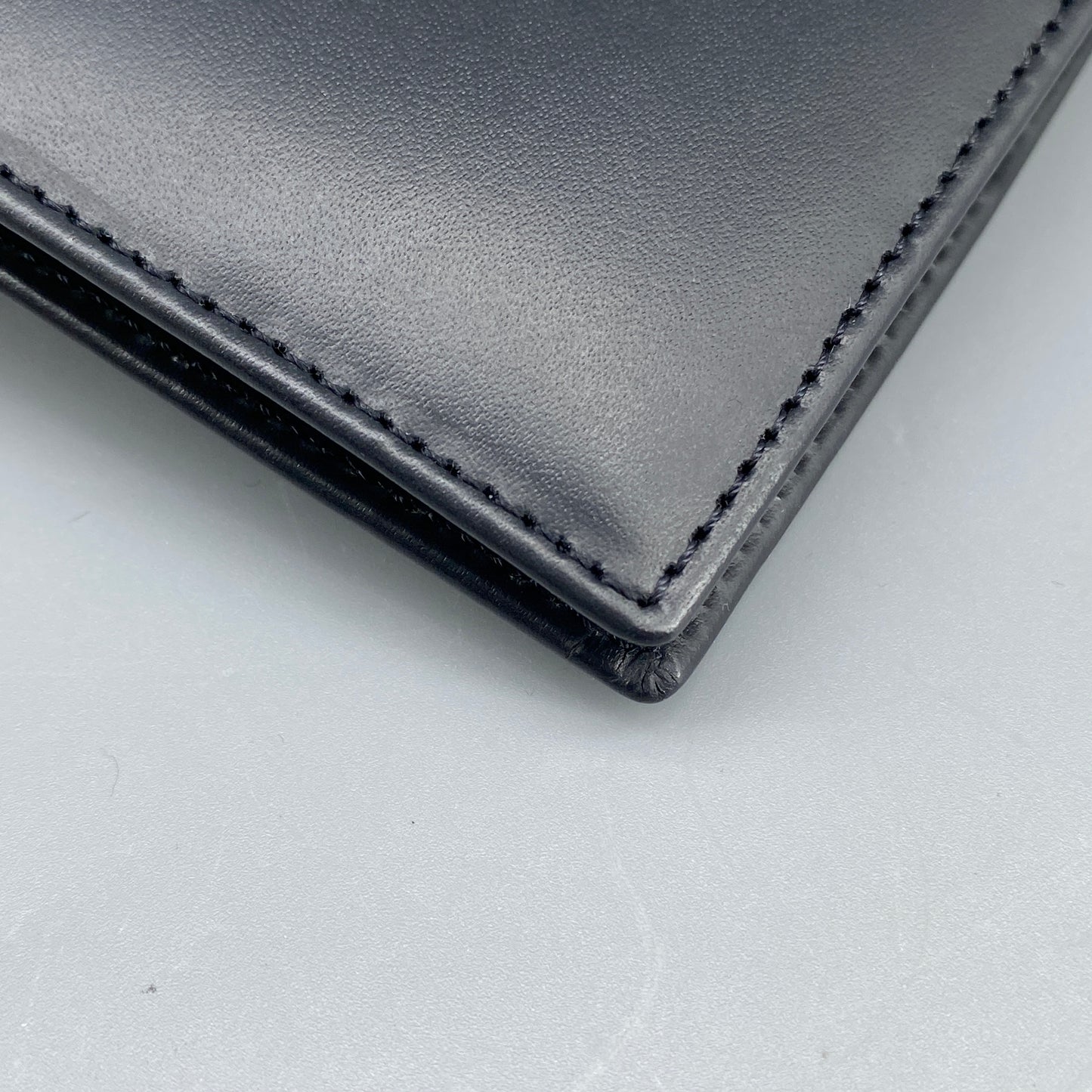 Lanvin Black Smooth Leather Bi-fold Short Wallet