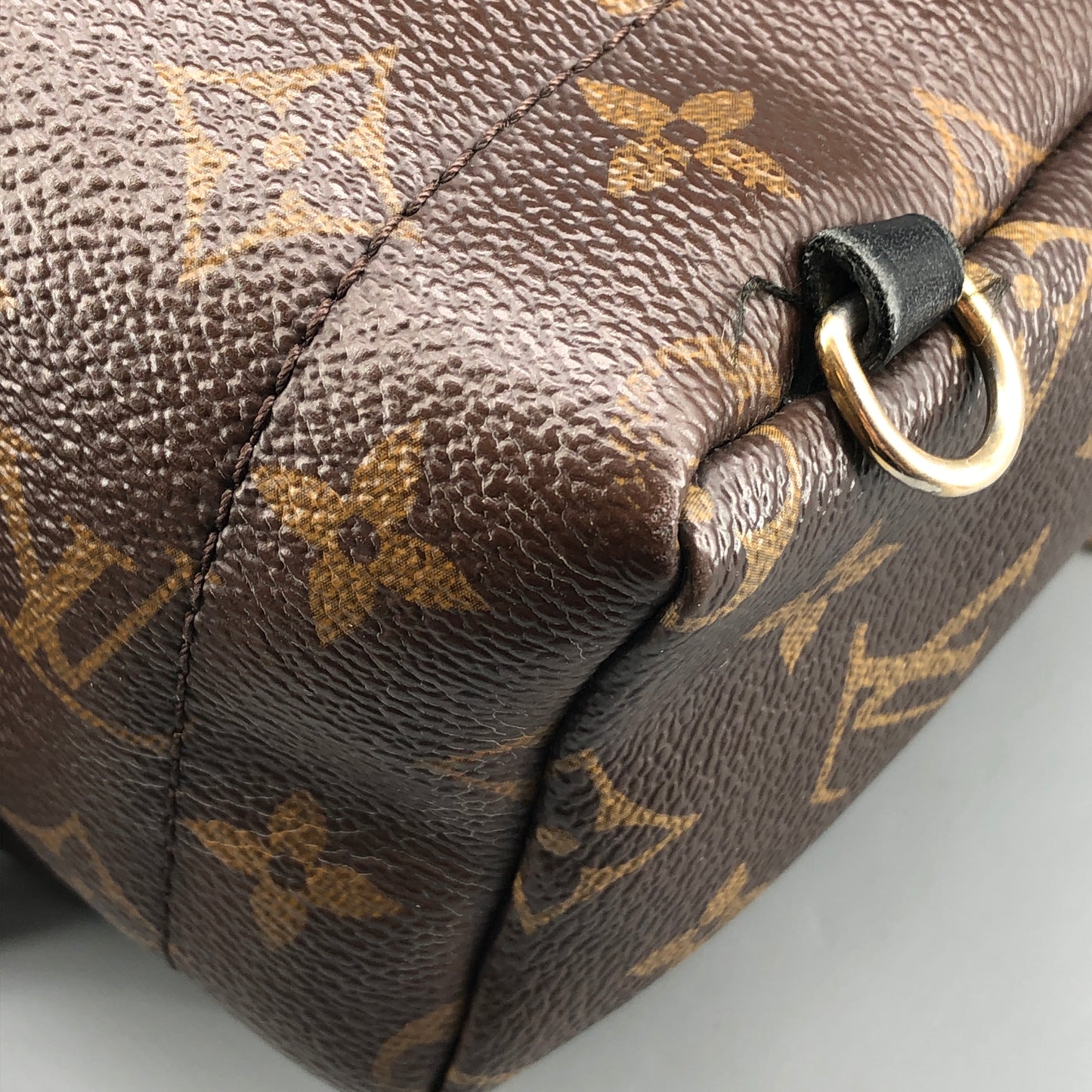Louis Vuitton Mini Palm Springs Backpack World Tour Patch Monogram Canvas