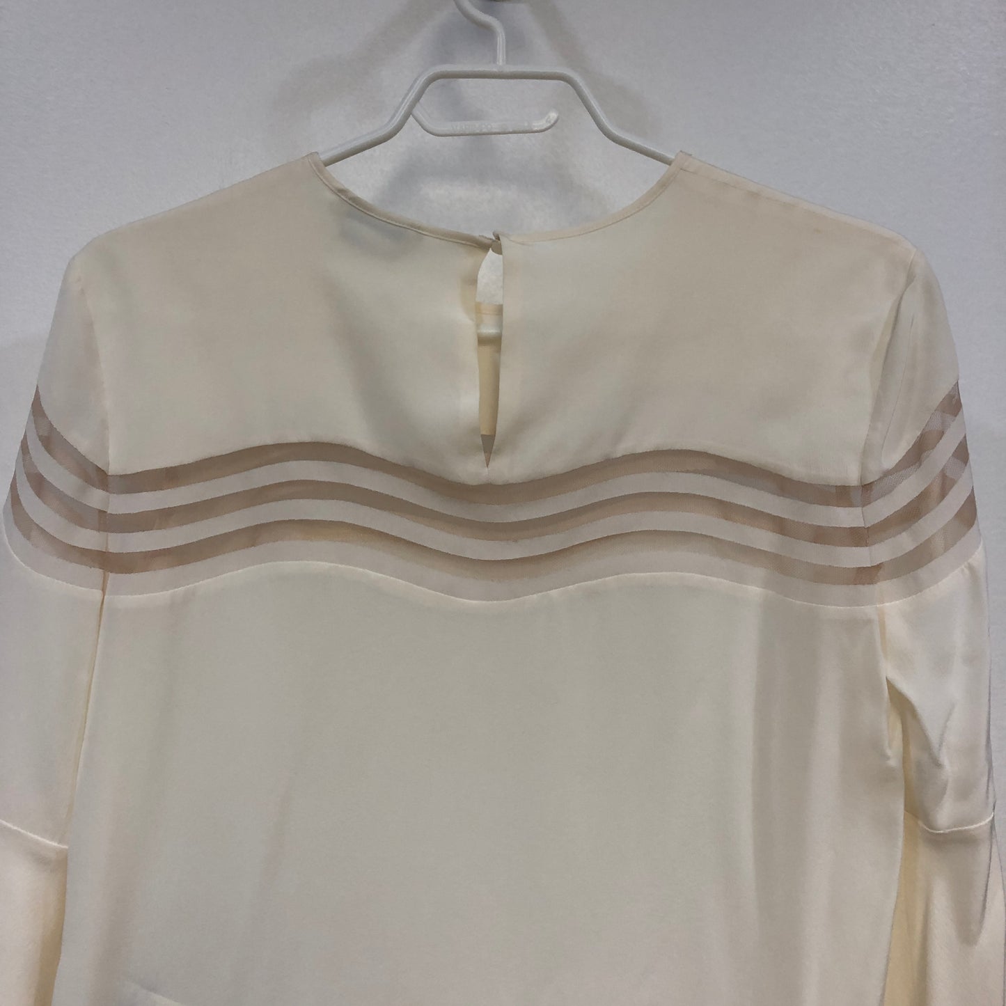 Fendi Cream Silk Blouse Size 36