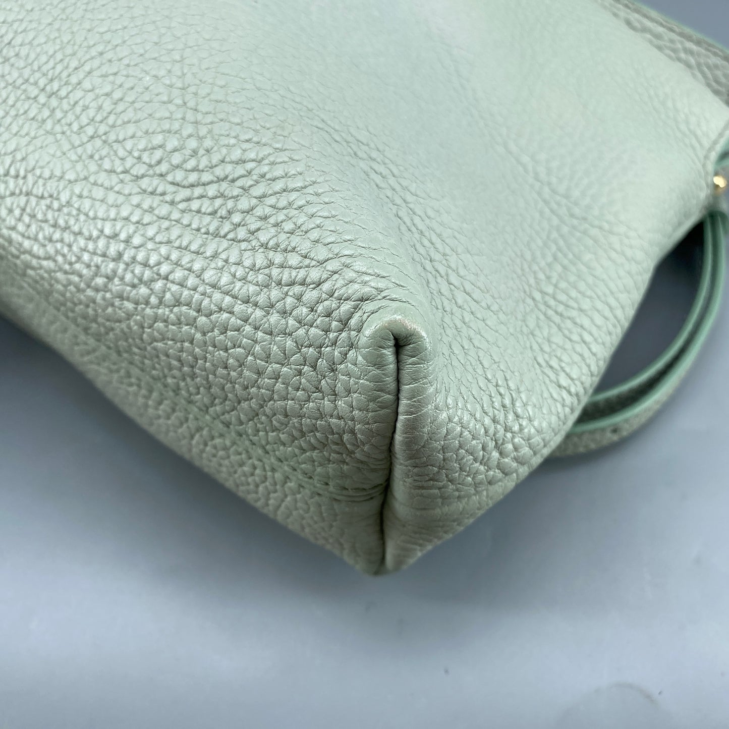 Burberry Mint Green Leather Shoulder Bag