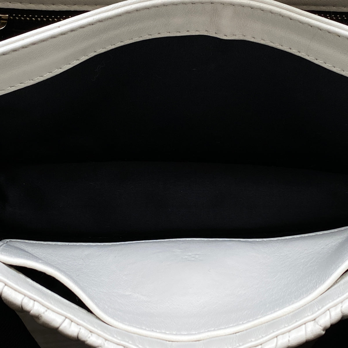 Miu Miu Confidential Matelassé  Crossbody Bag White Leather