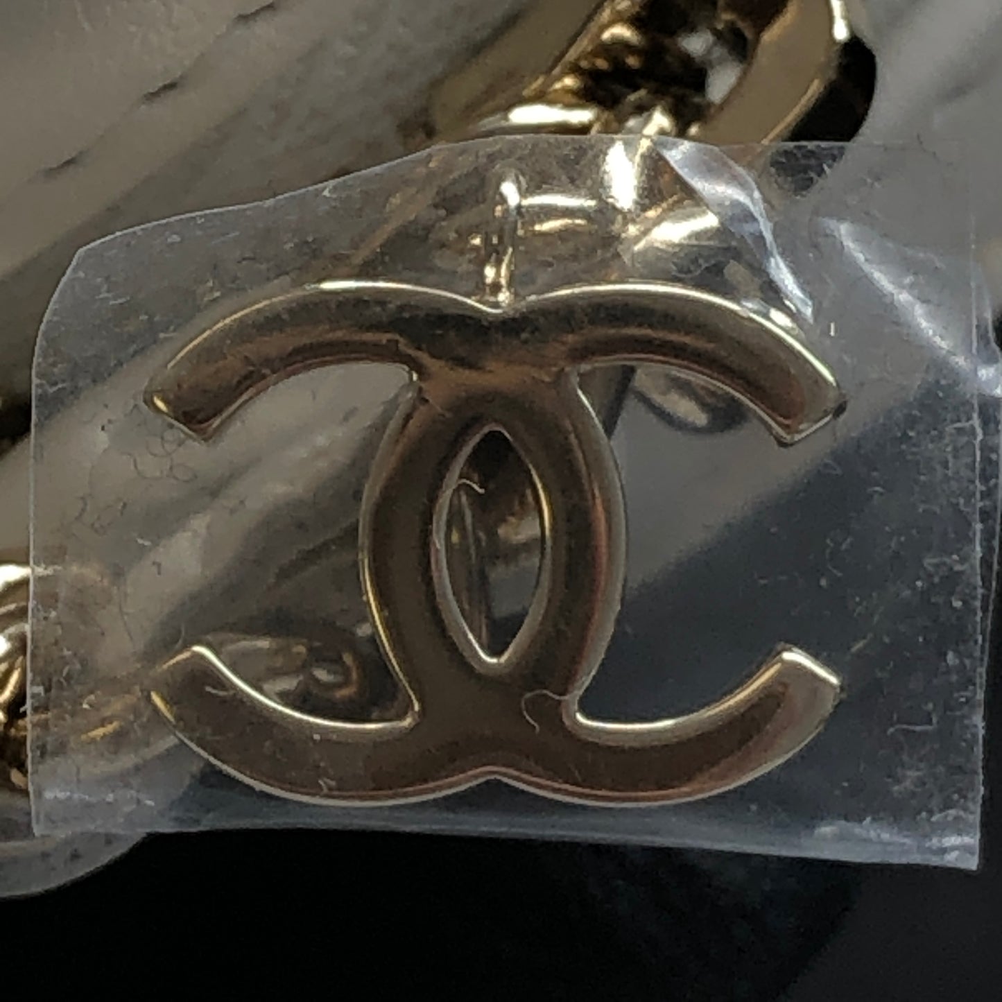Chanel Tweed Round Mini Chain Coin Case Bag Charm