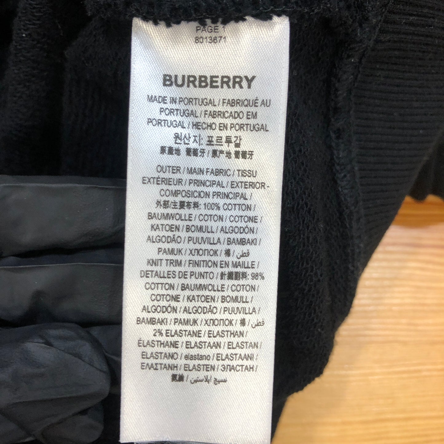 Burberry Bambi Print Cotton Sweatshirt Size S Black