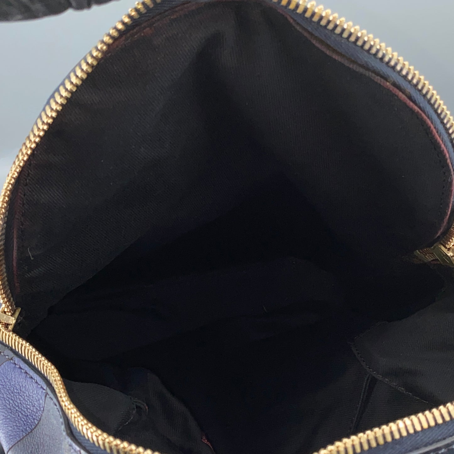 Valentino Navy Leather Backpack