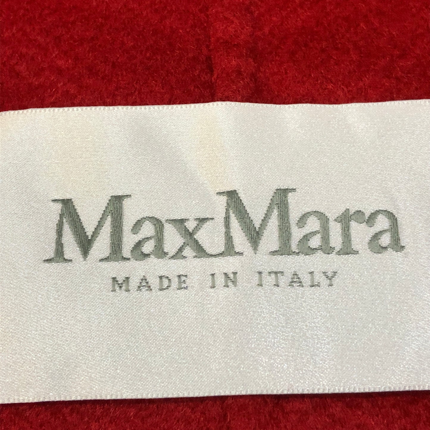 Max Mara Red Wool Hooded Open Coat US Size 4