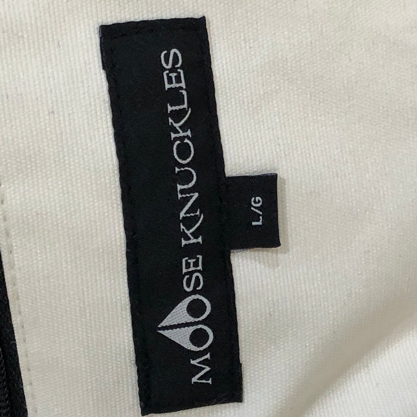 Moose Knuckles White Hooded Down Jacket Size L