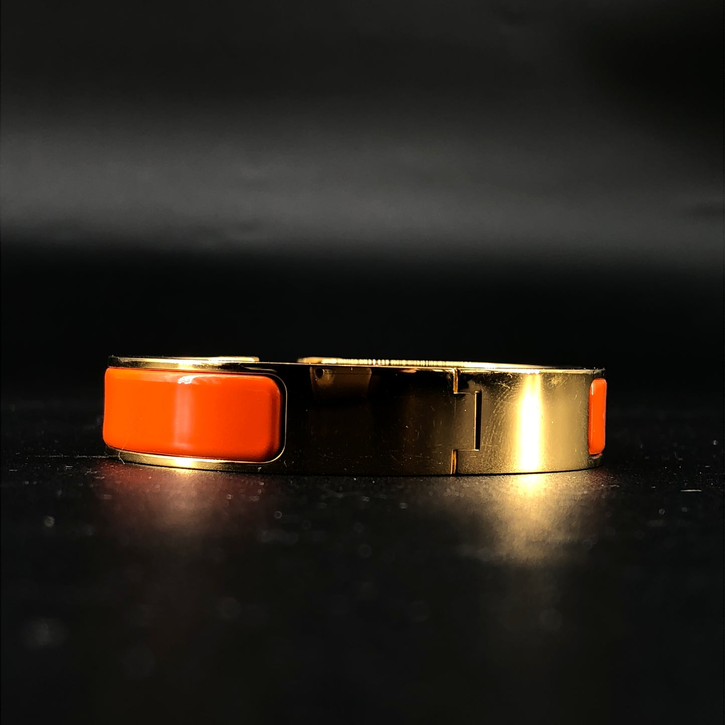 Hermes Clic H Bracelet 15 cm Orange