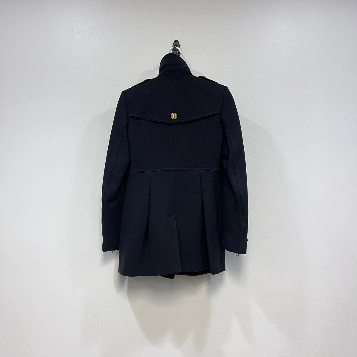 Burberry Navy Blue Military Trench Coat US size 4
