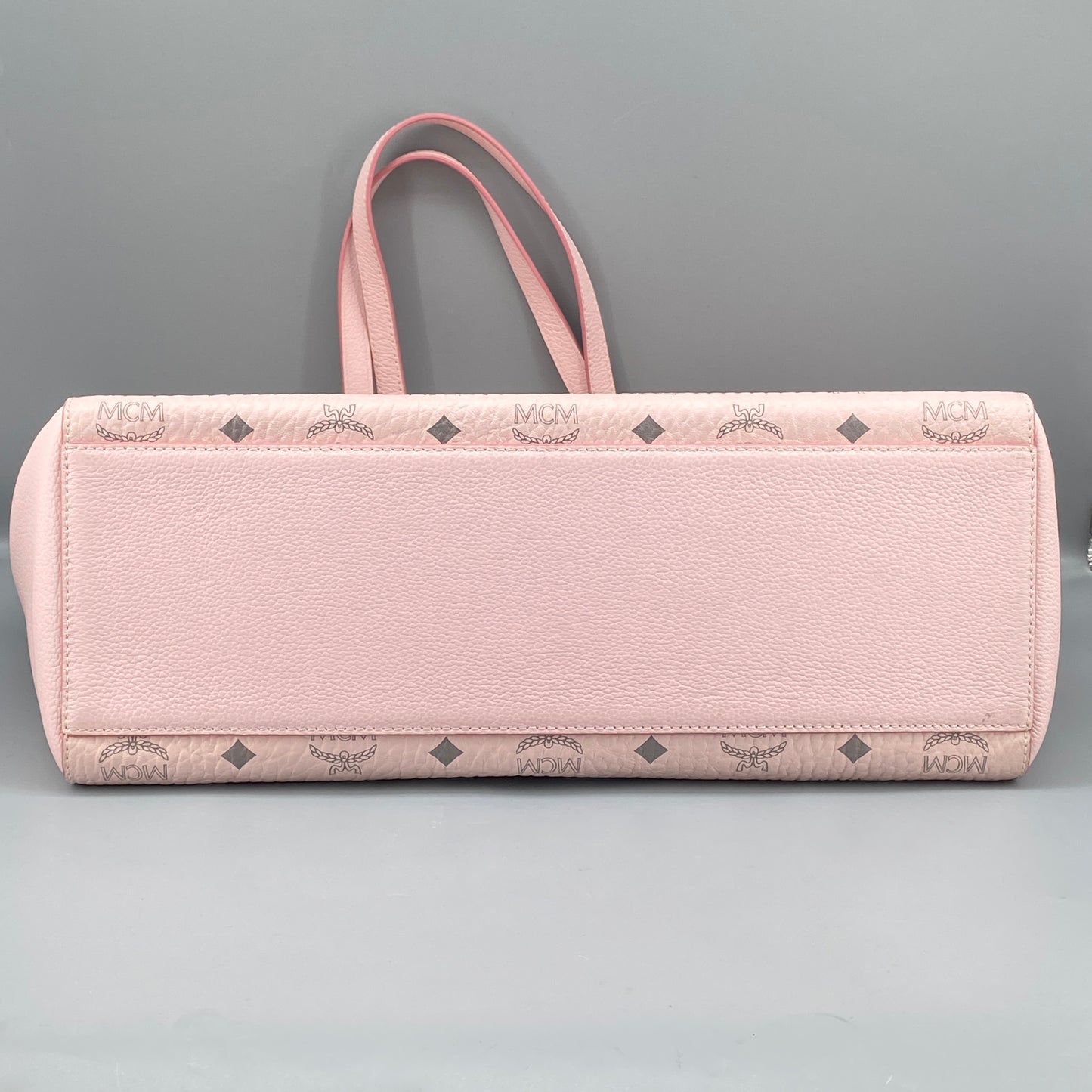 MCM Blush Pink Visetos Medium Tote Bag