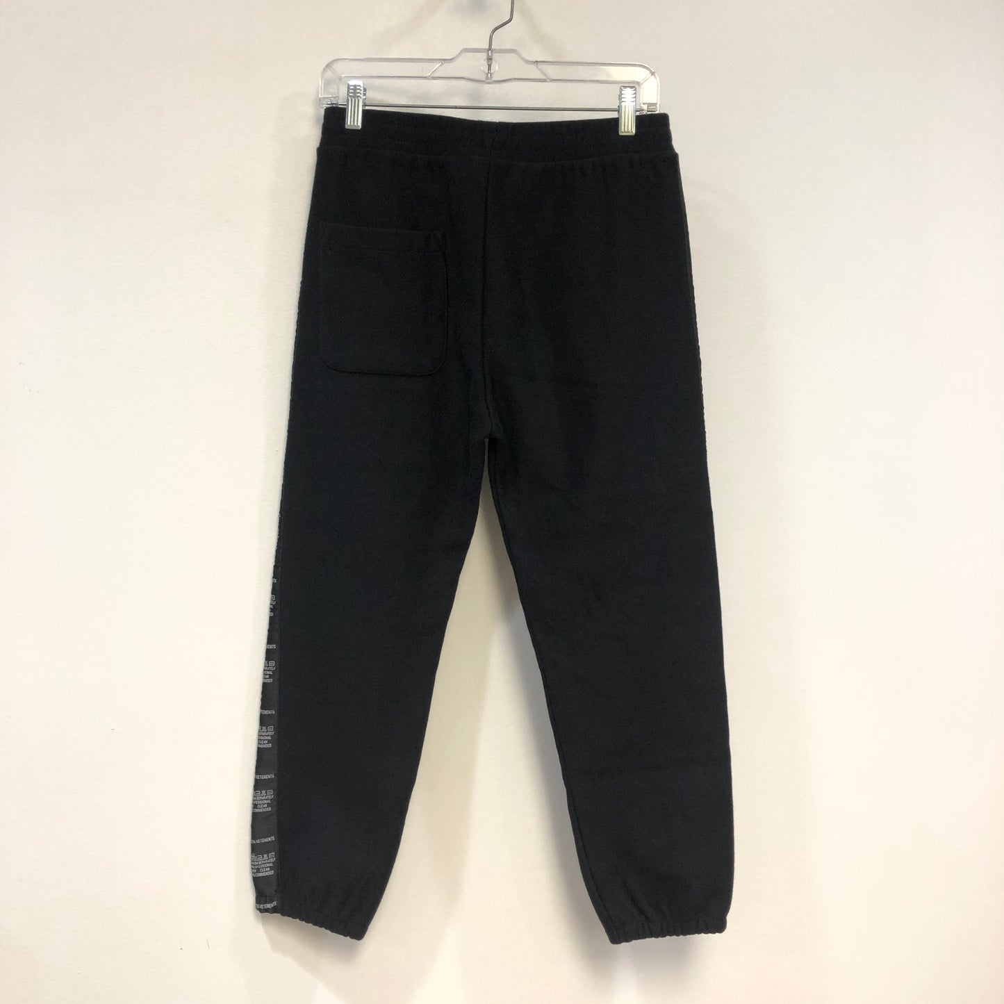 Vetements Black Logo Tape Hoodie & Track Pants Set