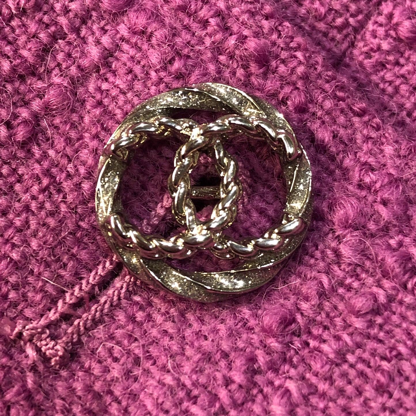 Chanel Lavender Purple Tweed Blazer Lapel Collar Flared Cuffs Size 36