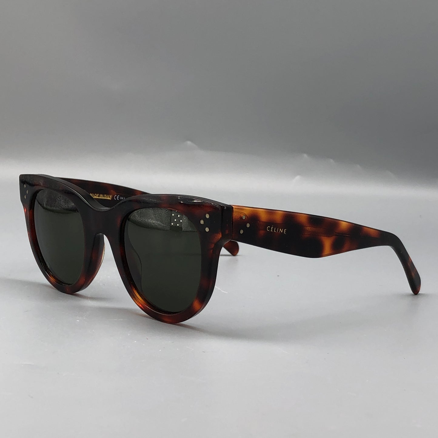 Celine Tortoiseshell Cat-Eye Sunglasses 150mm Brown