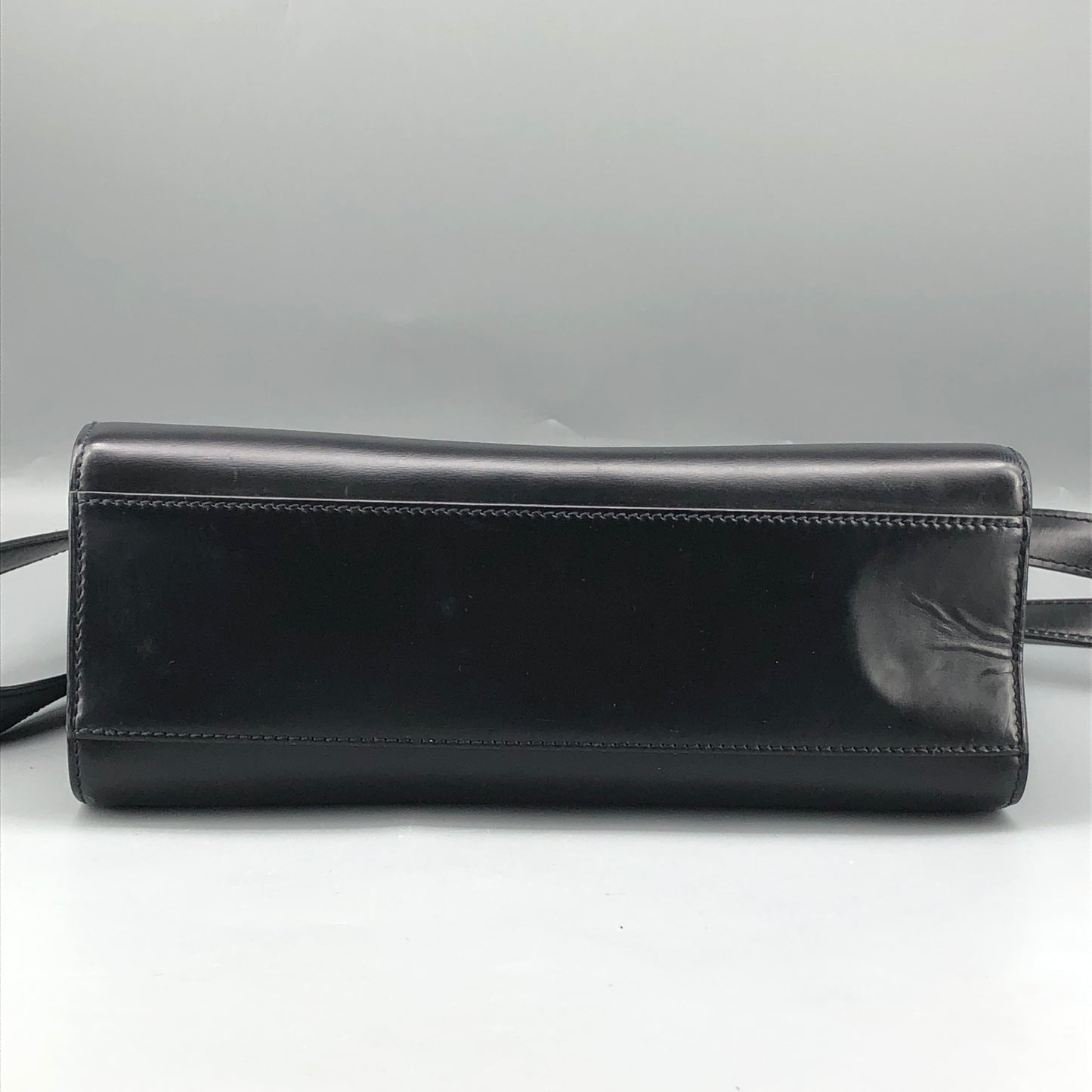 Cartier Black Smooth Leather Vertical Shoulder Tote Bag