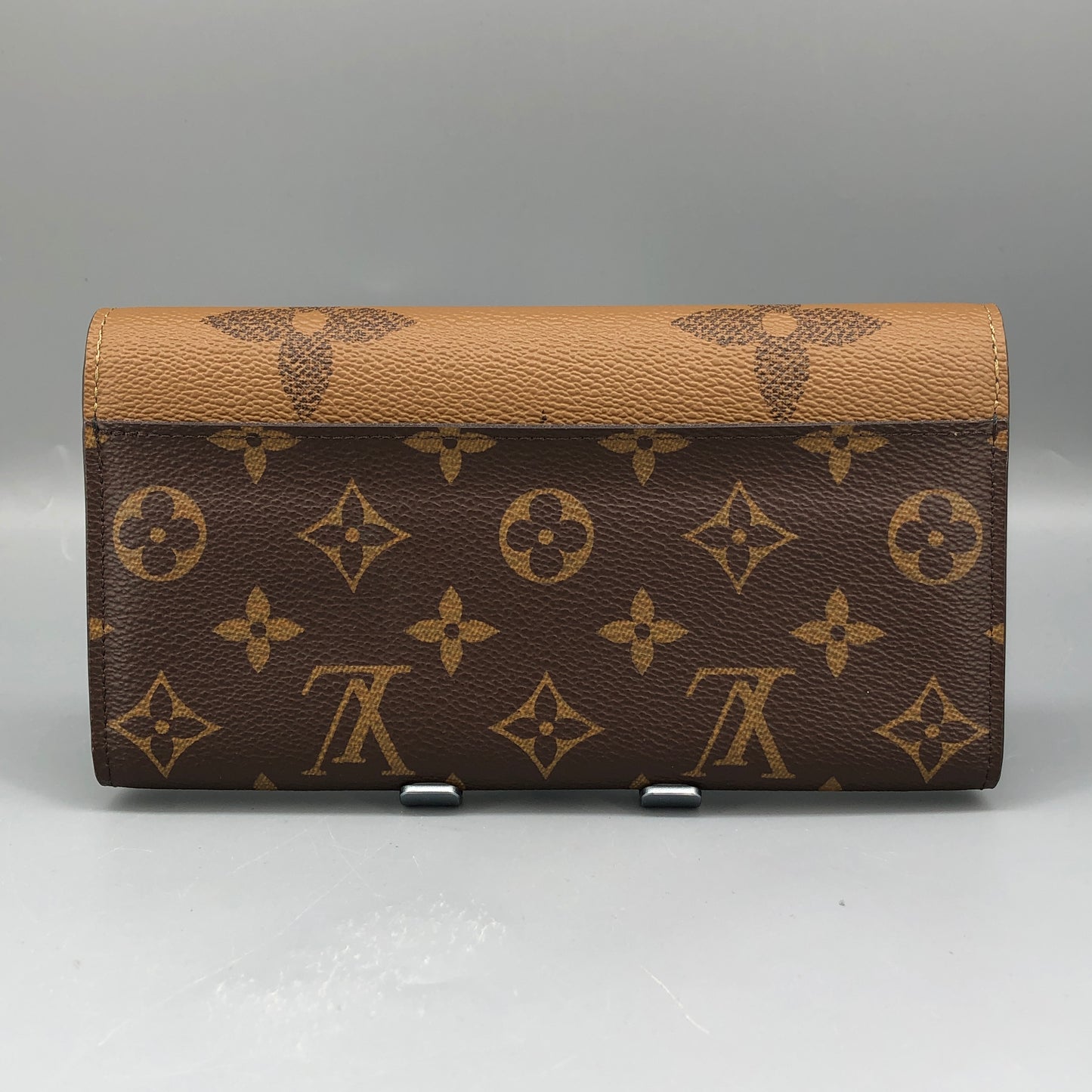 Louis Vuitton Reverse Monogram Sarah Wallet Caramel Brown