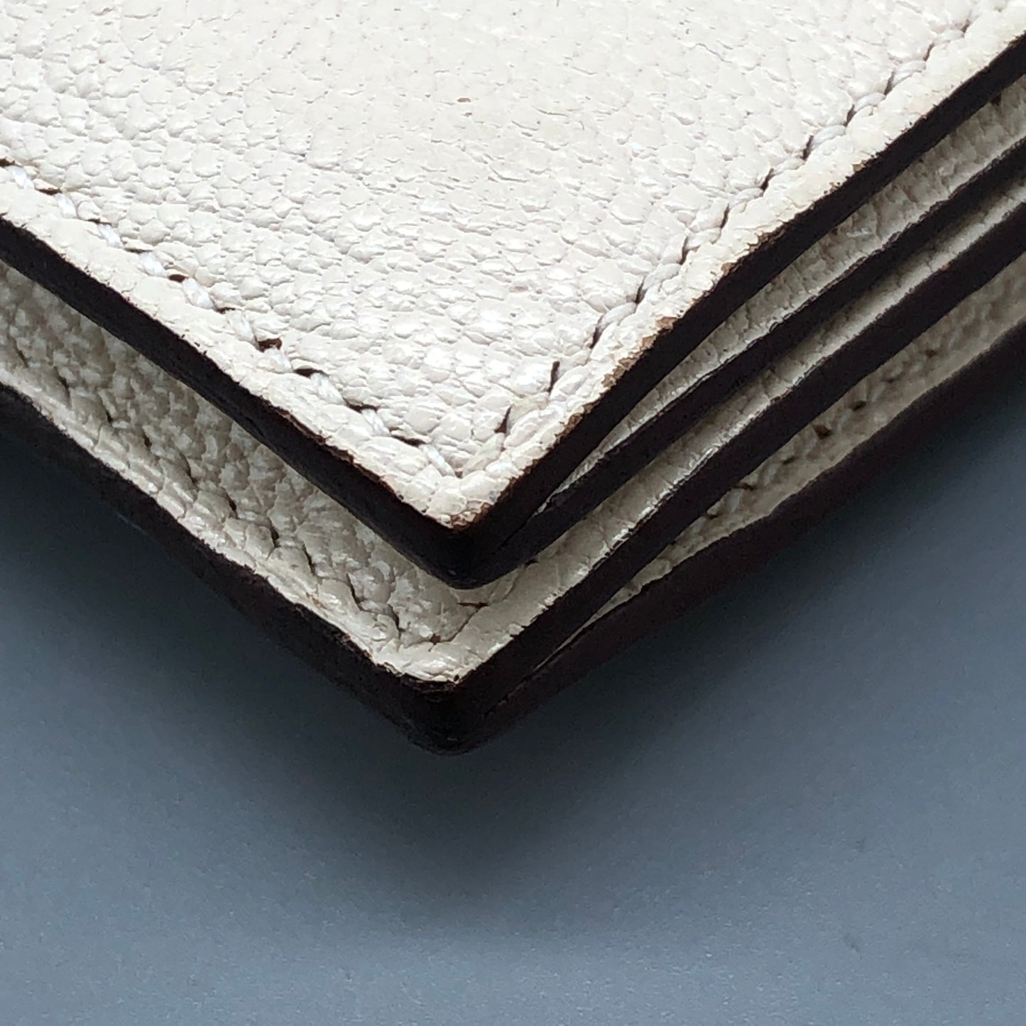 Hermes Bearn Wallet Cream  Leather