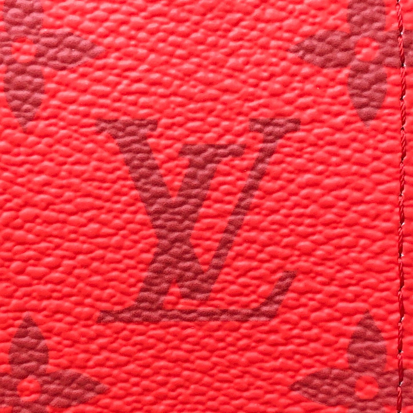 Louis Vuitton Monogram Hamac Bag Khaki Green Vermillion Red