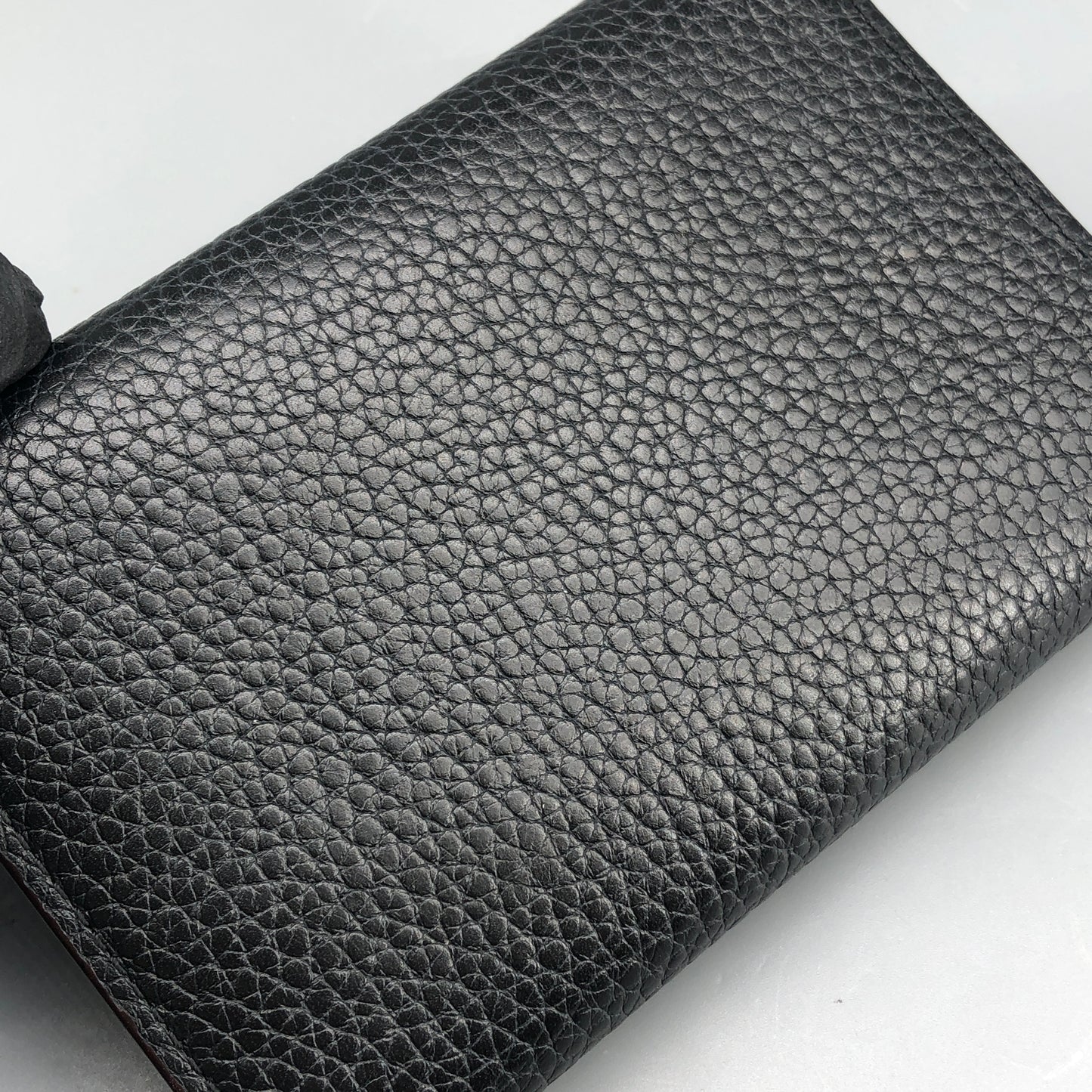 Louis Vuitton Black Taurillon Leather LV Twist Compact Wallet