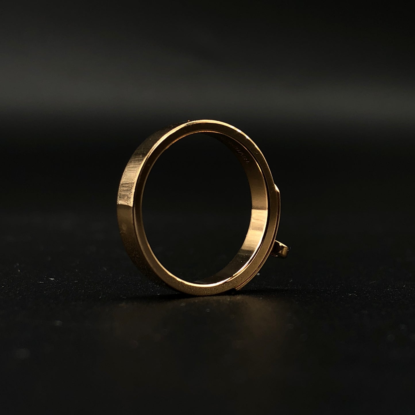 Hermes Kelly 18K Rose Gold Ring Size 52