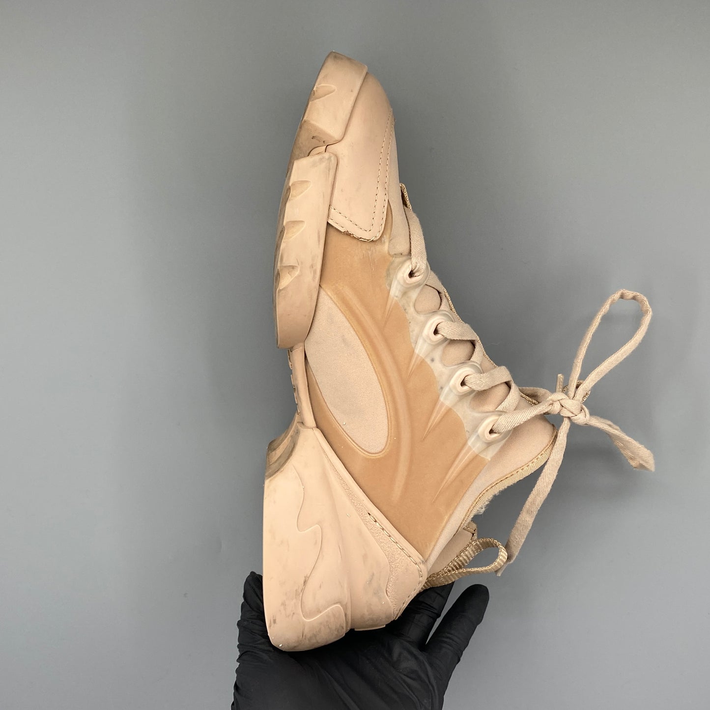 Christian Dior Women's D-Connect Sneakers Size 37 Pink Nude