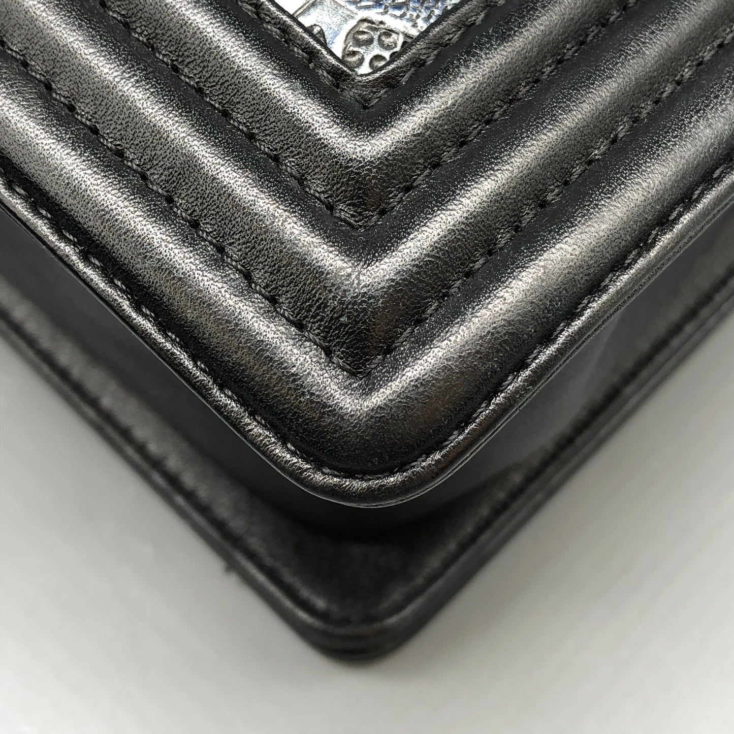 Chanel Boy Medium Embroidered Calfskin Shoulder Bag Black