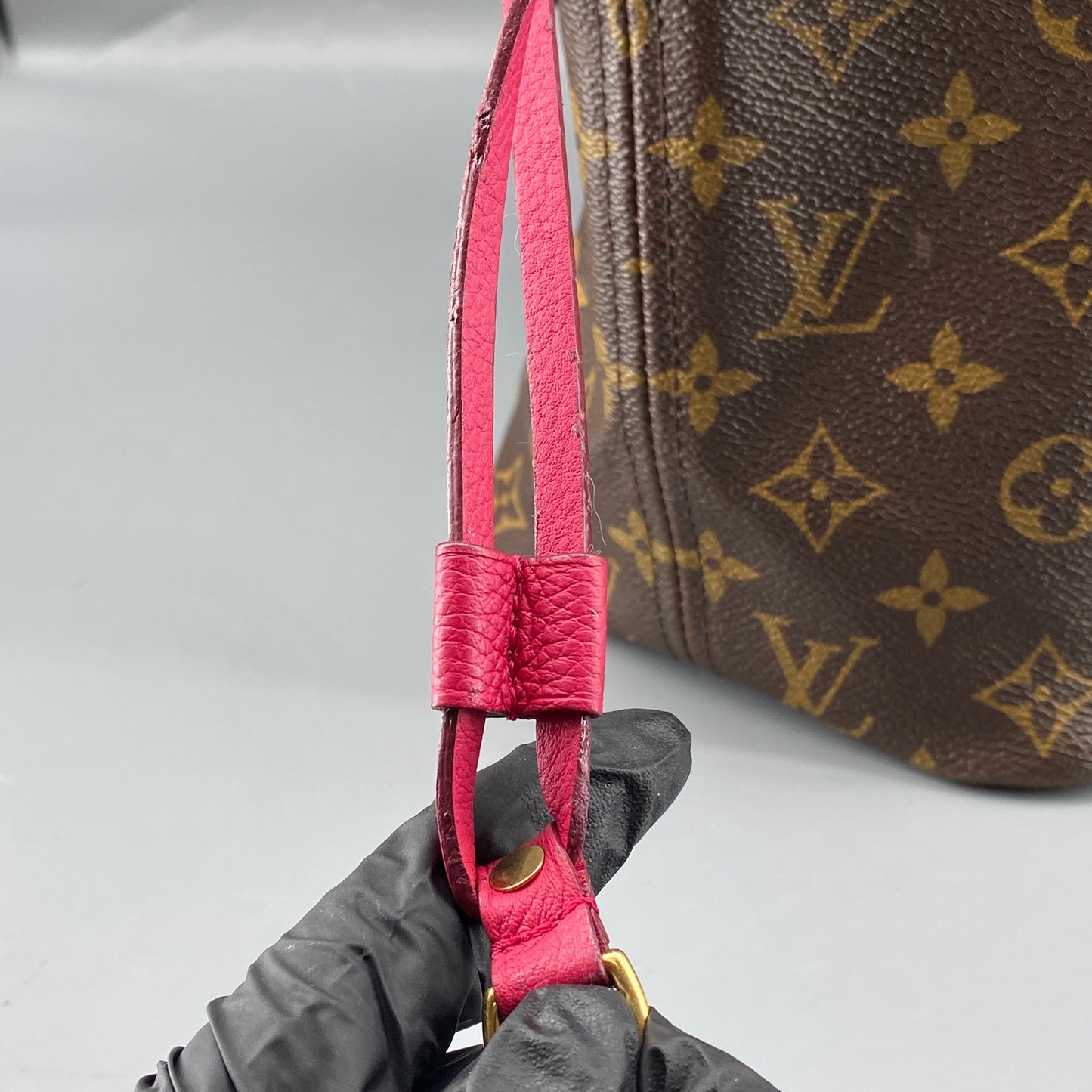 Louis Vuitton MM Limited Edition Fuchsia Monogram Ikat Neverfull Tote Bag