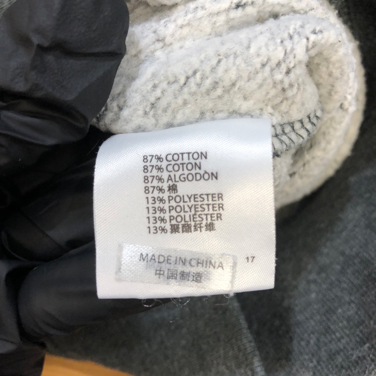 Brandy Melville Zip-Up Hoodie 160/84A Grey