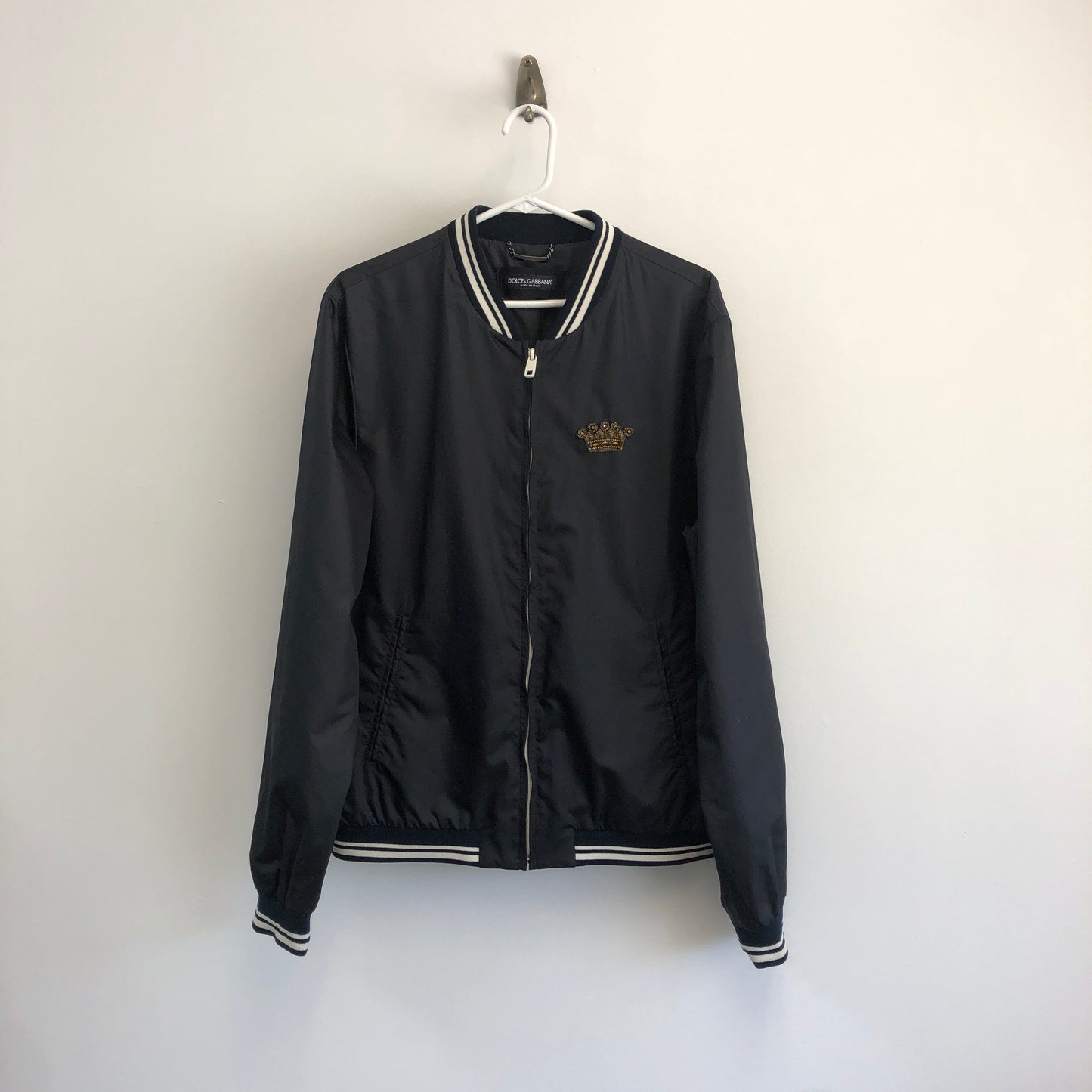 Dolce & Gabbana Black Bomber Jacket size 48