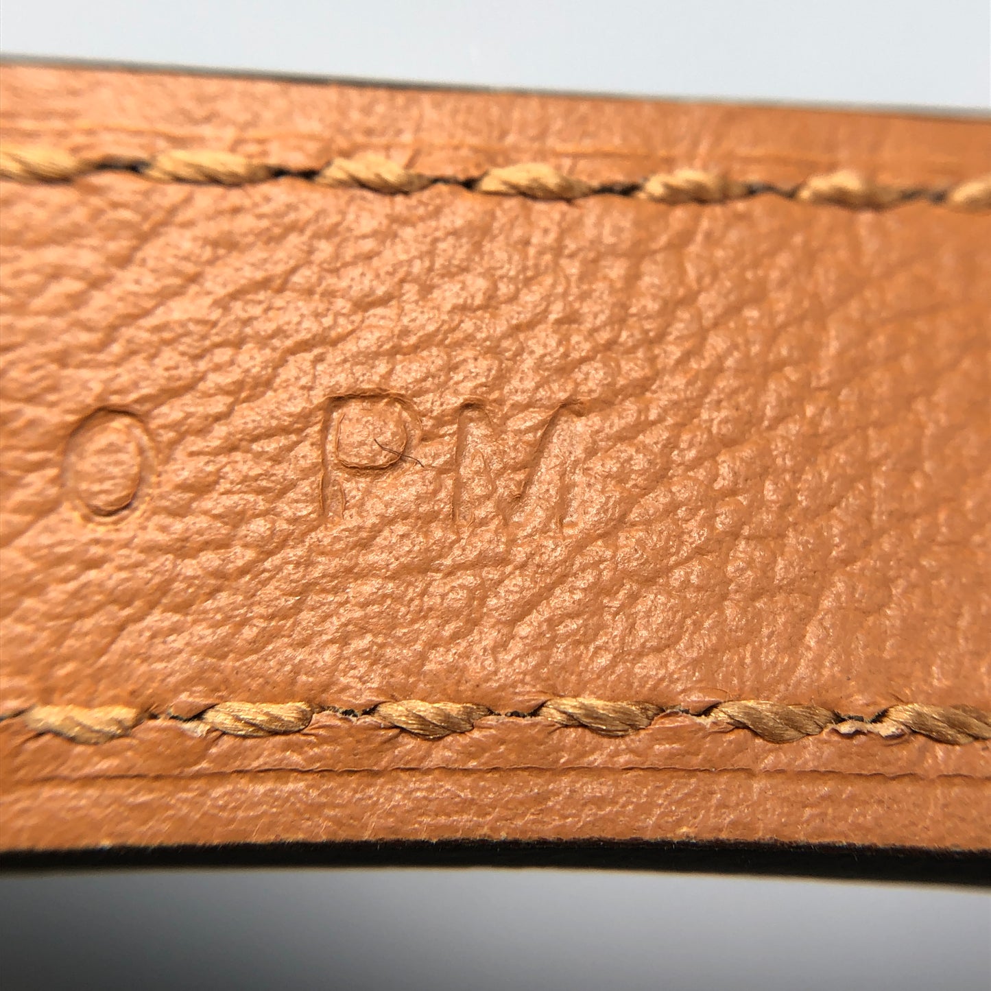 Hermes Mauve-Pink Leather Thin Belt 80cm