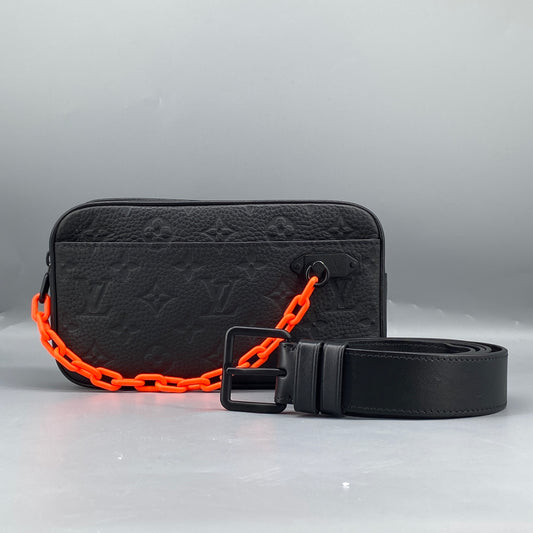 Louis Vuitton Taurillon Monogram Solar Ray Limited Volga Belt Bag Black