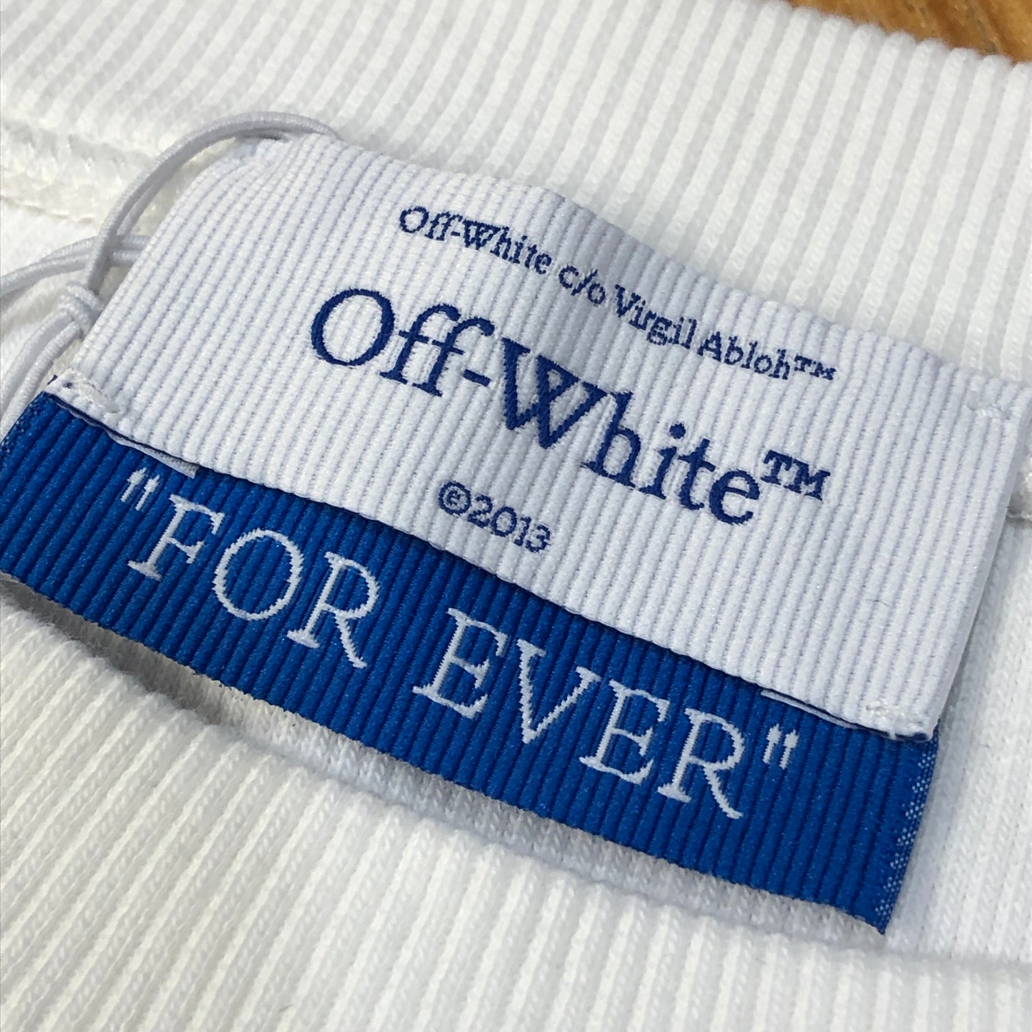 Off-White White Ribbed Sleeveless Tank Top Size 40