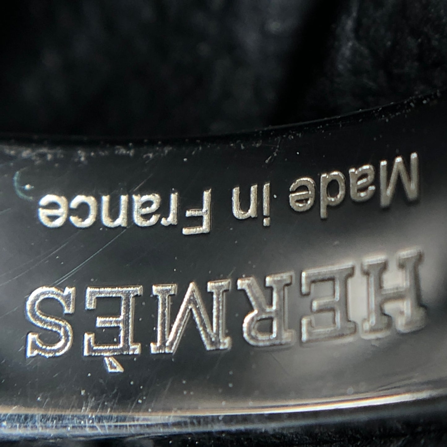 Hermes 925 Silver Mini Chaine d'Ancre Ring Size 50mm