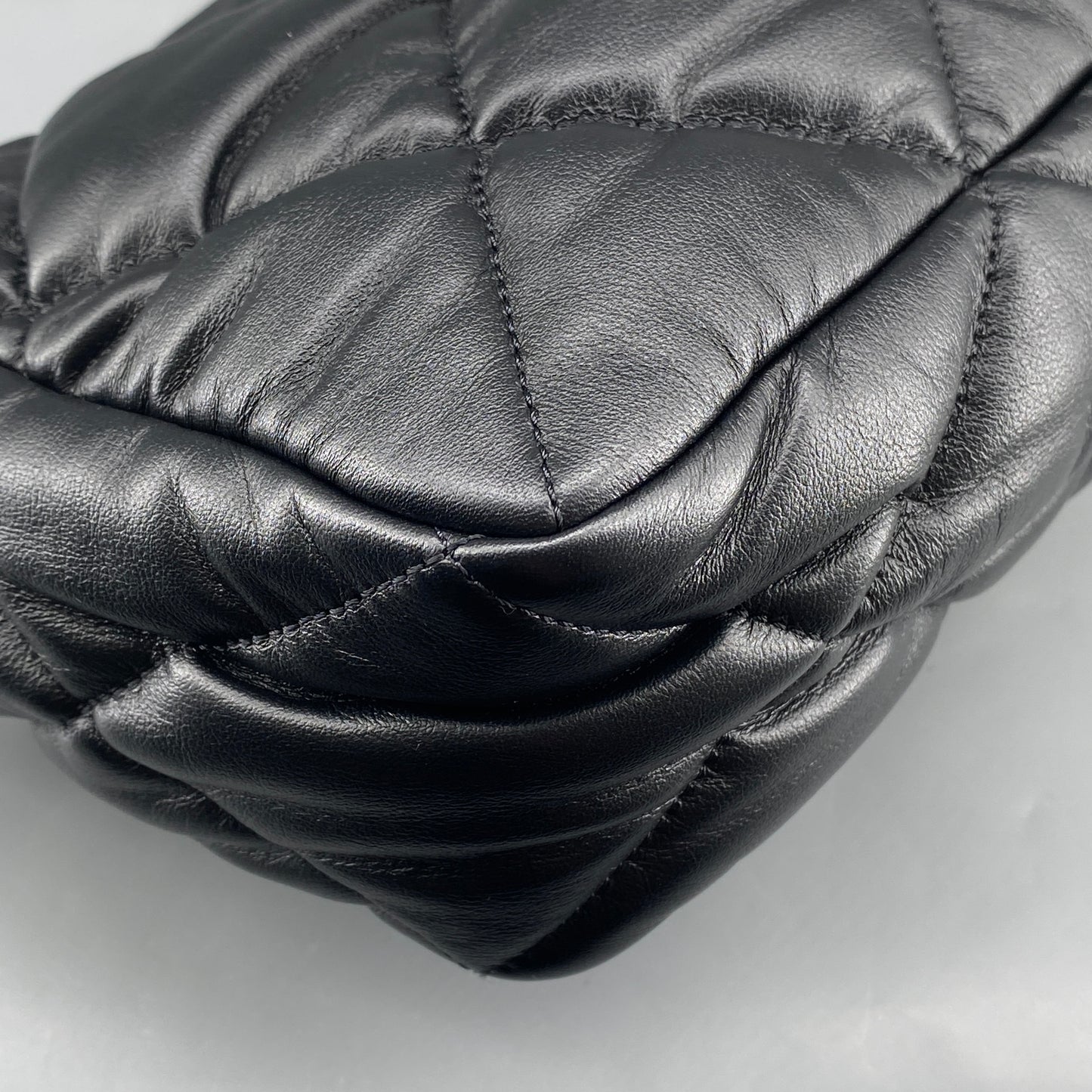Chanel Black Quilted Bubbly Flap Crossbody Bag