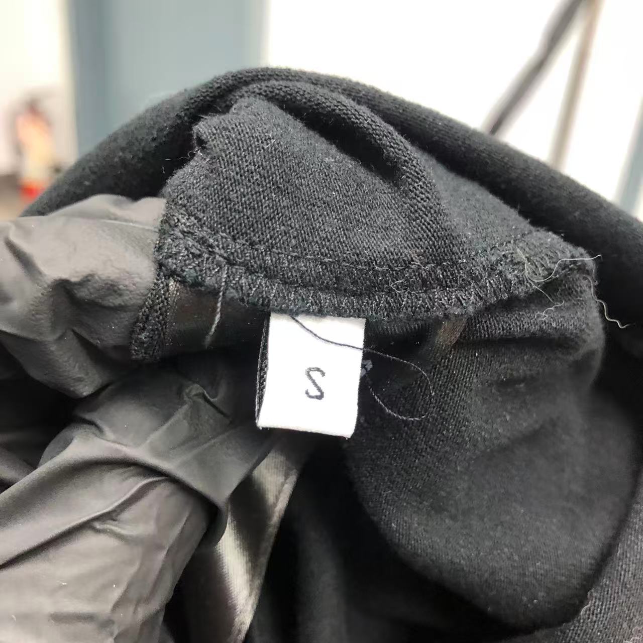 Balenciaga Black Crewneck Long Sleeve Logo Tee Size S