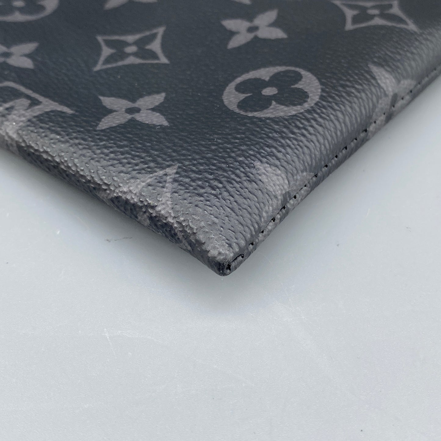Louis Vuitton Black Monogram Eclipse Canvas Zip Pouch Clutch Bag