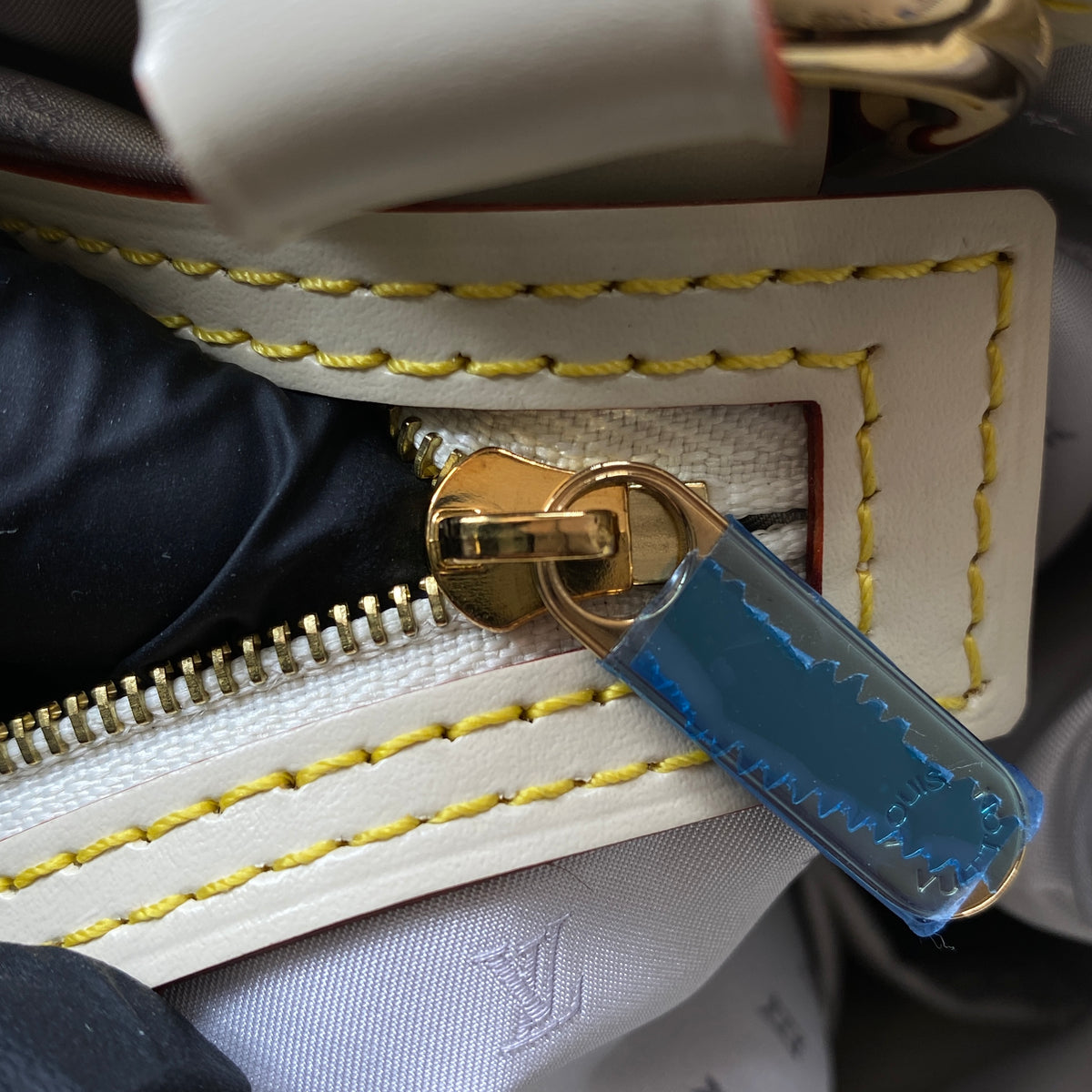 Louis Vuitton Cream Suhali Leather Le Majestueux Tote Bag