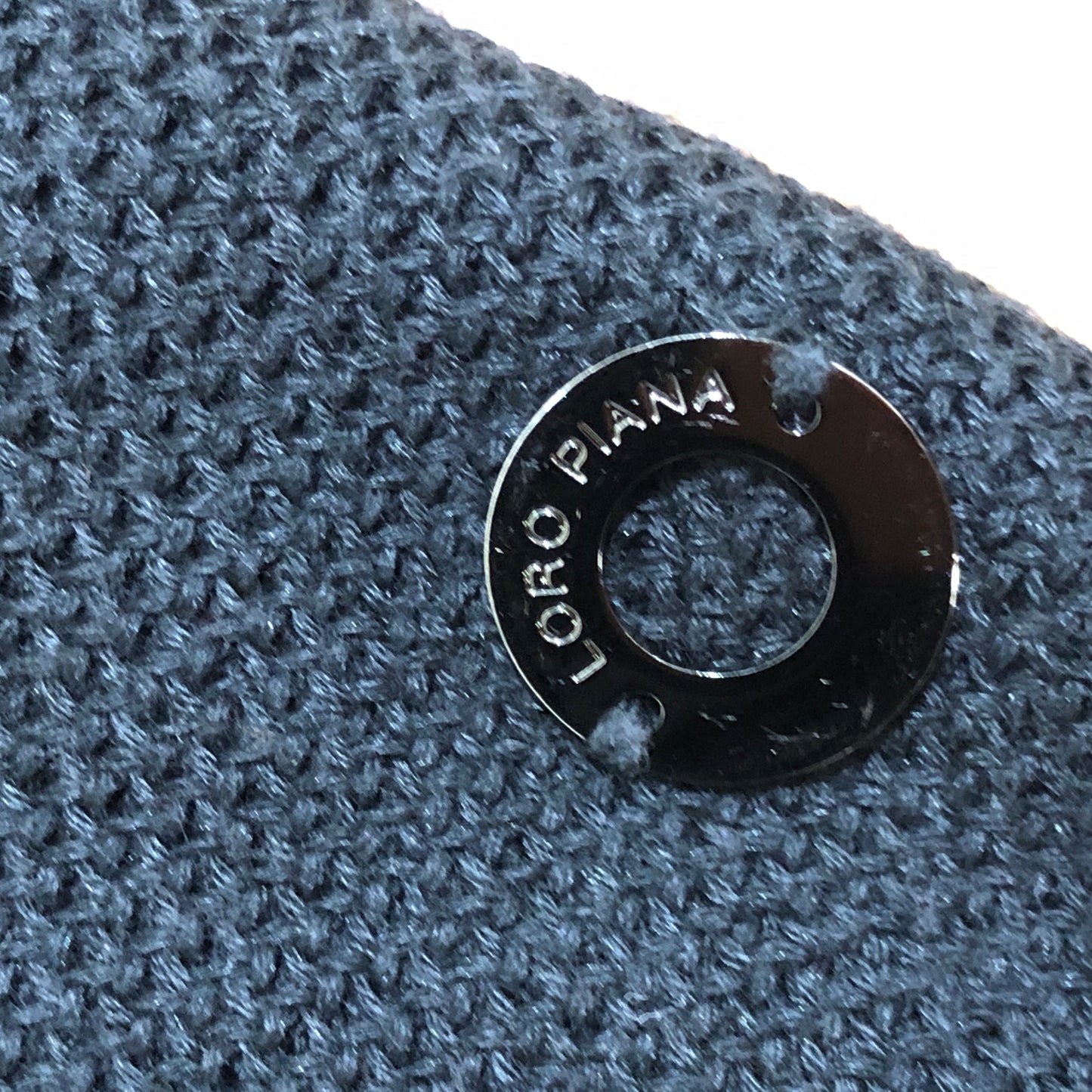 Loro Piana Black Short Sleeve Knit Top Size 44