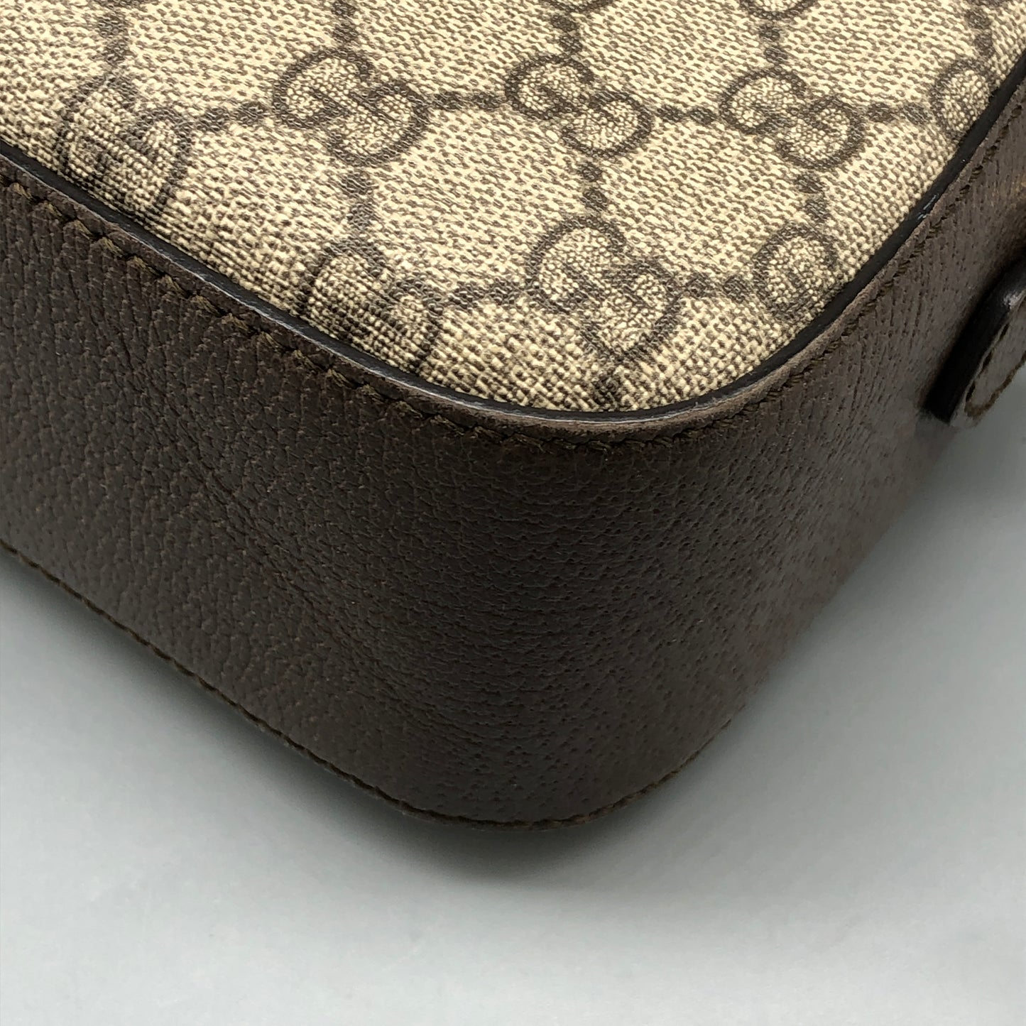 Gucci Beige/Brown GG Supreme Canvas Camera Bag