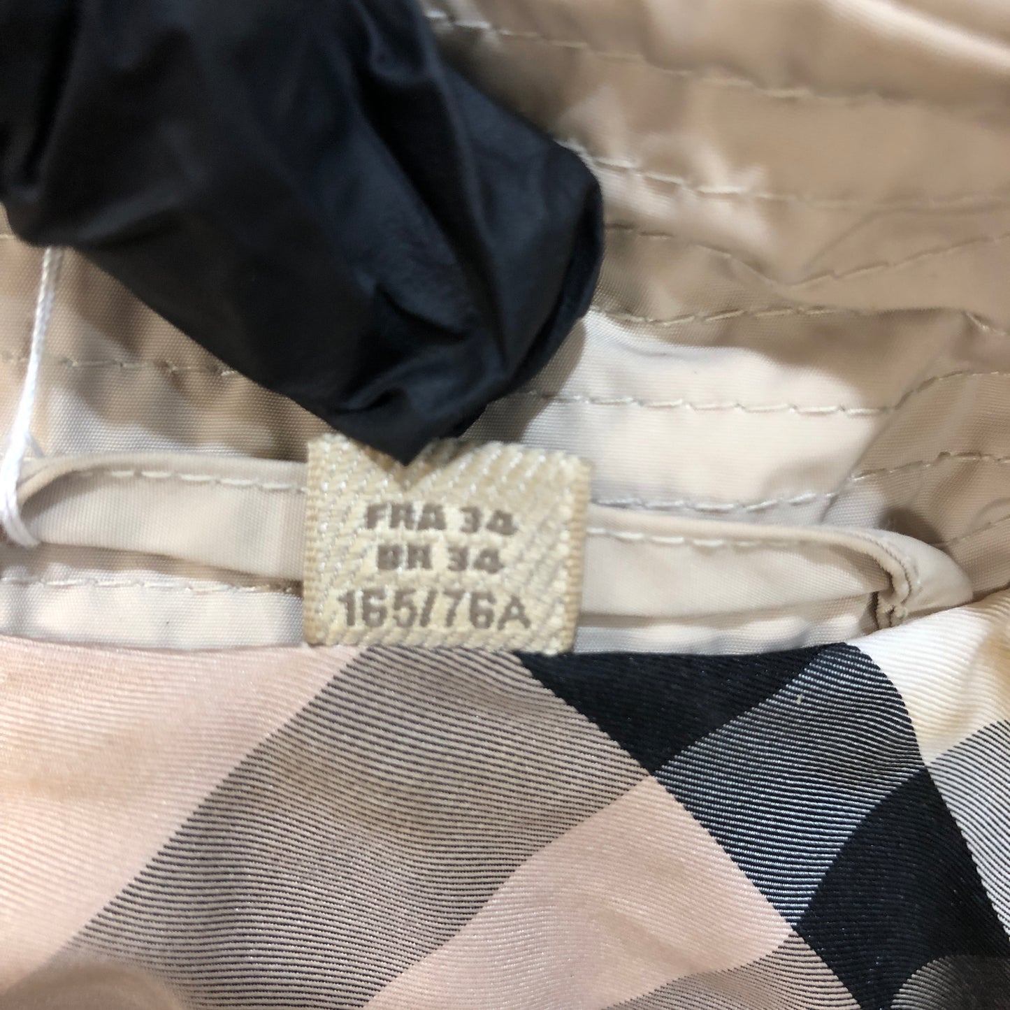 Burberry Brit Beige Double Breasted Trench Coat Size US 2