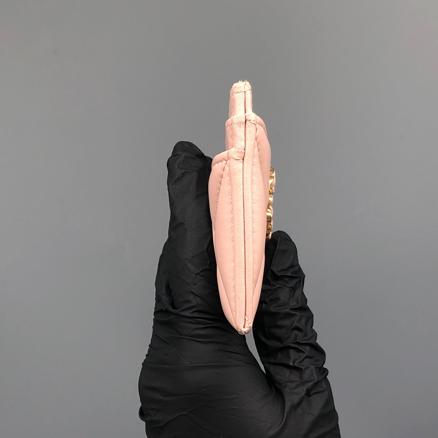 Chanel Blush Pink Quilted Card Holder