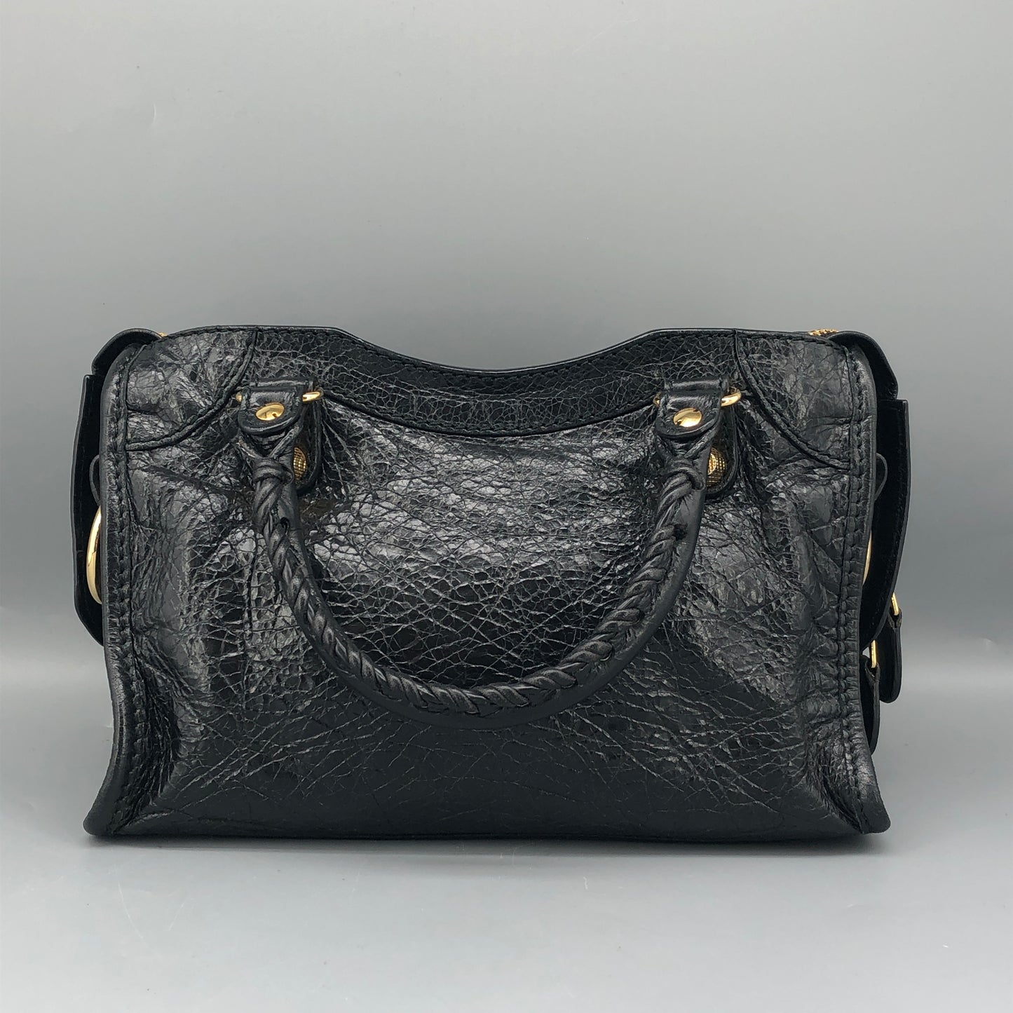Balenciaga Black  Mini City Handbag Shoulder Bag