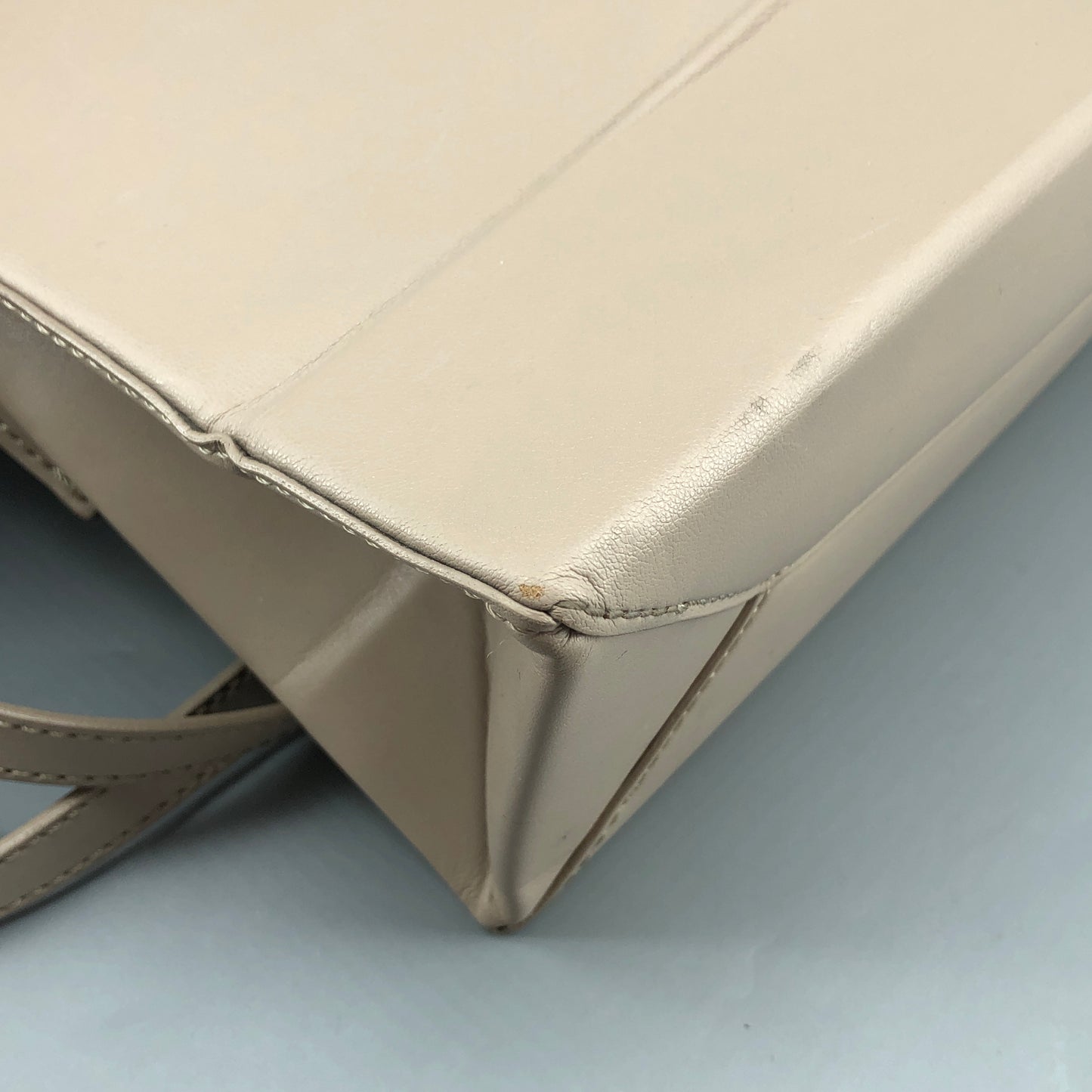 Stella McCartney Taupe Faux Leather Flap Crossbody Bag