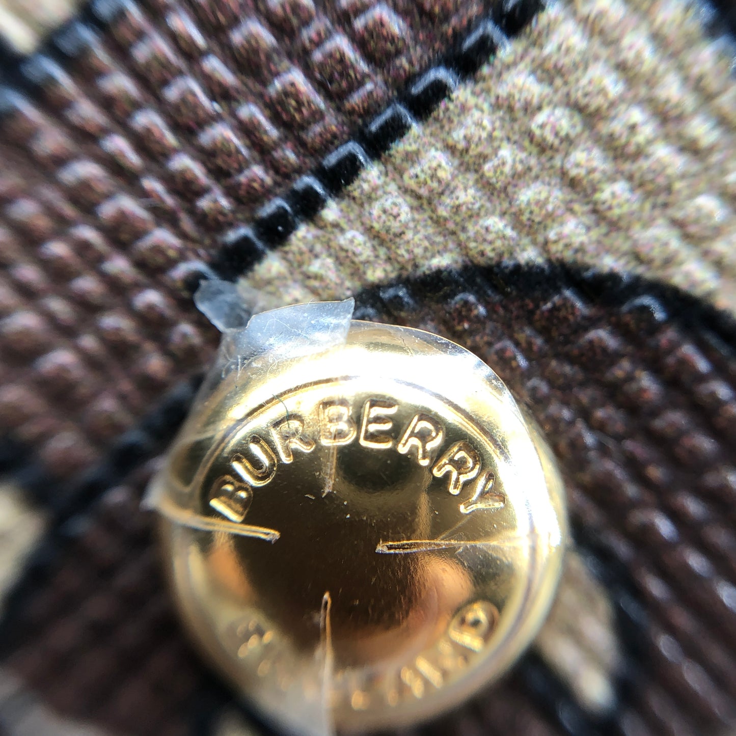 Burberry TB Monogram Canvas Waist Belt Fanny Pack Brown