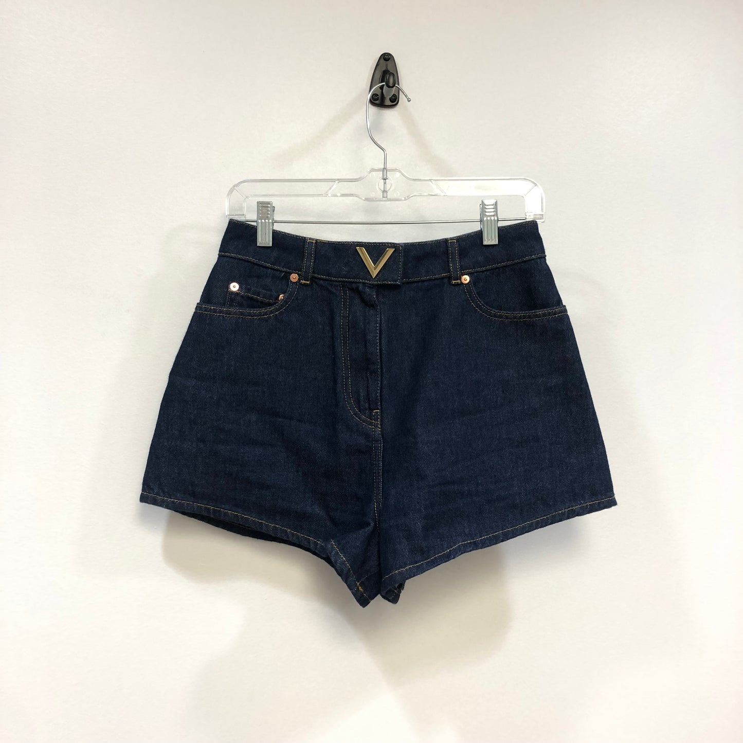 Valentino Garavani High-Waisted Denim Shorts