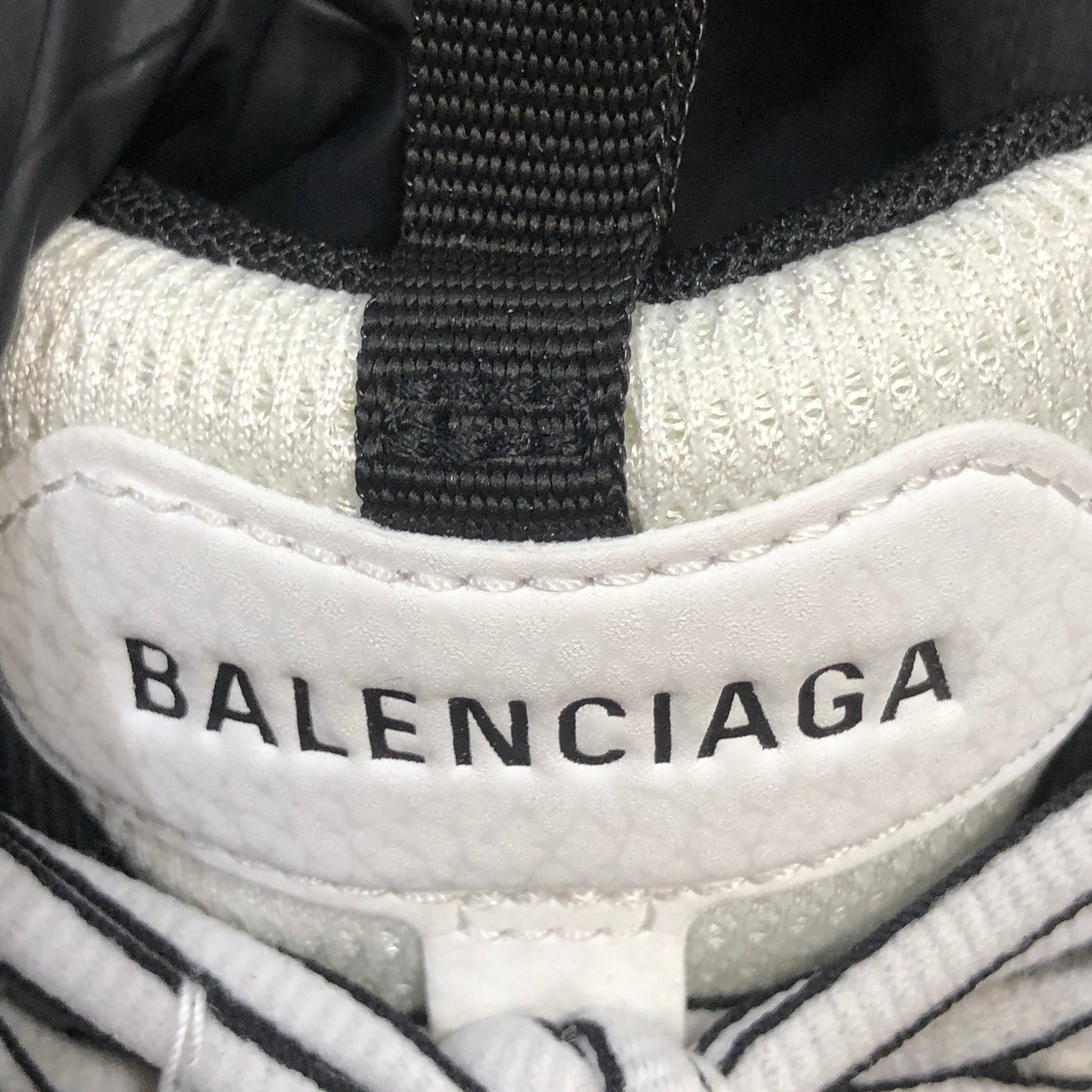 Balenciaga Women's Triple S Mesh Leather Chunky Platform Sneaker Shoes 36 White