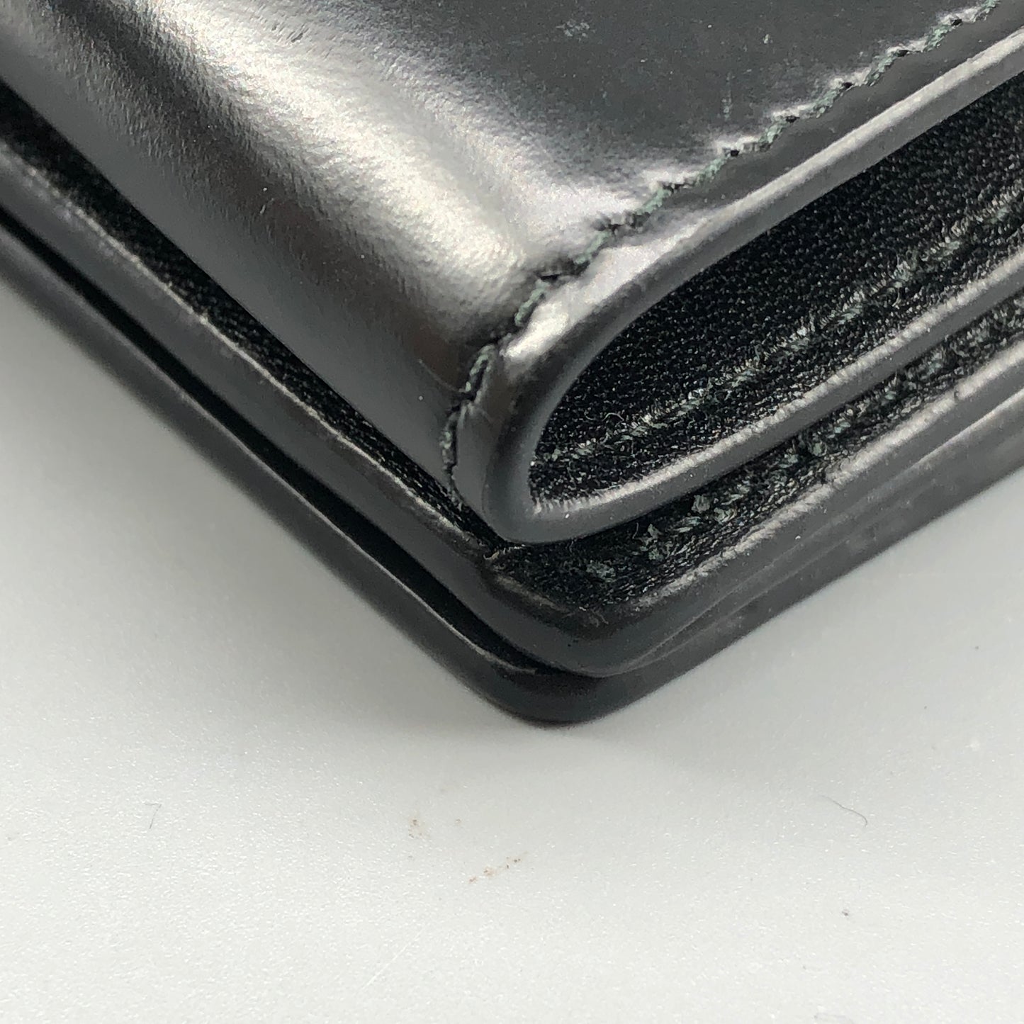 Balenciaga Black Smooth Leather Short Wallet