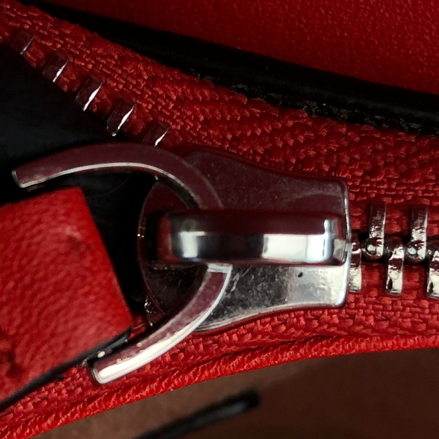 Mackage Red Leather Chevron Metal Logo Flap Crossbody Bag