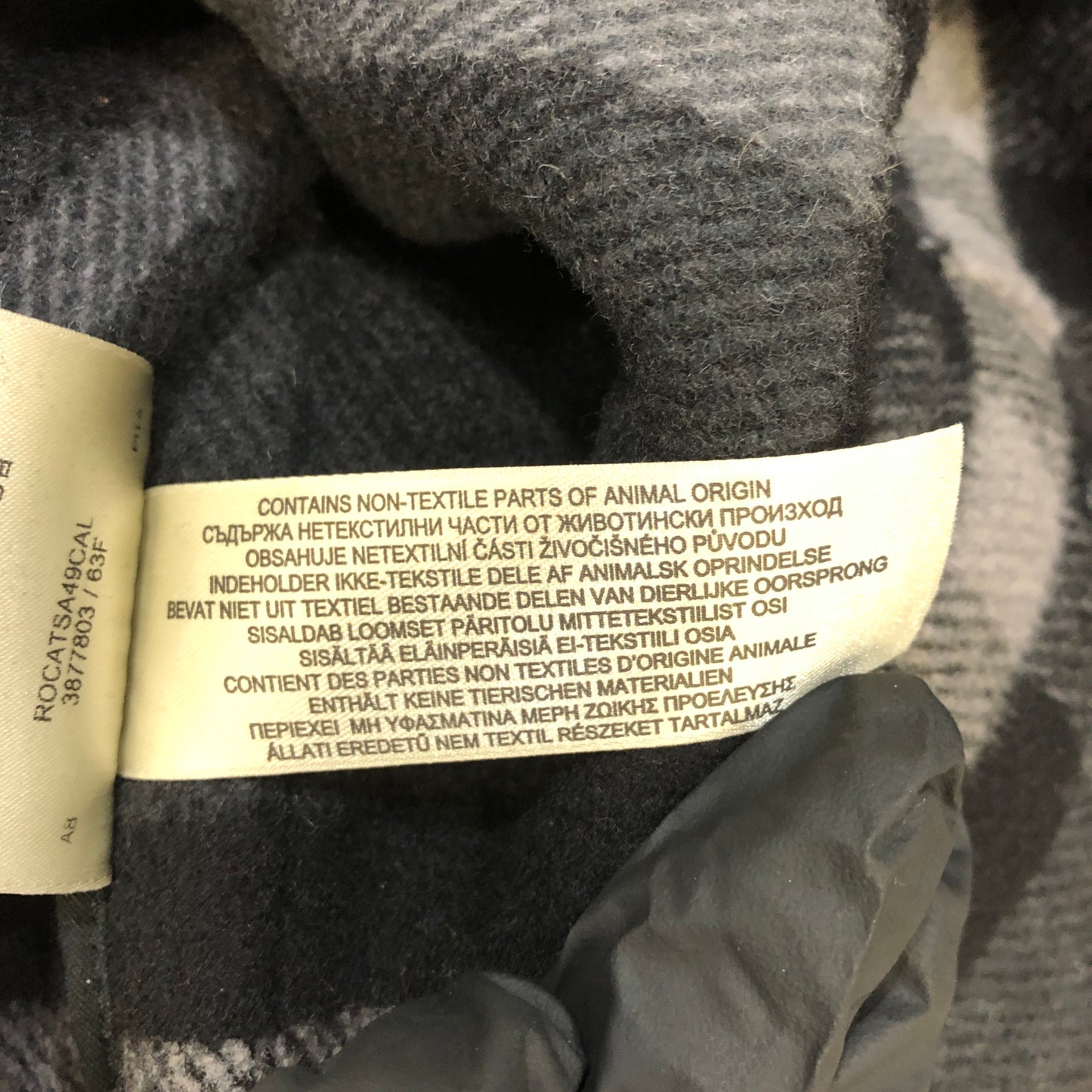 Burberry Black Wool Duffle Hooded Coat Size48