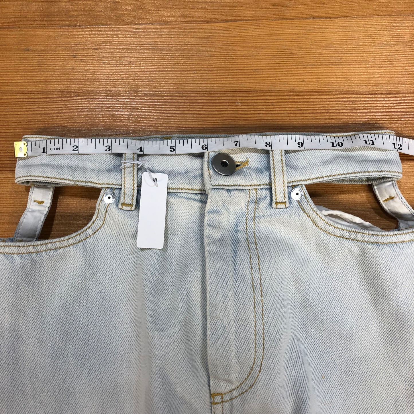 Maison Margiela Cut-Out Wide-Leg Jeans